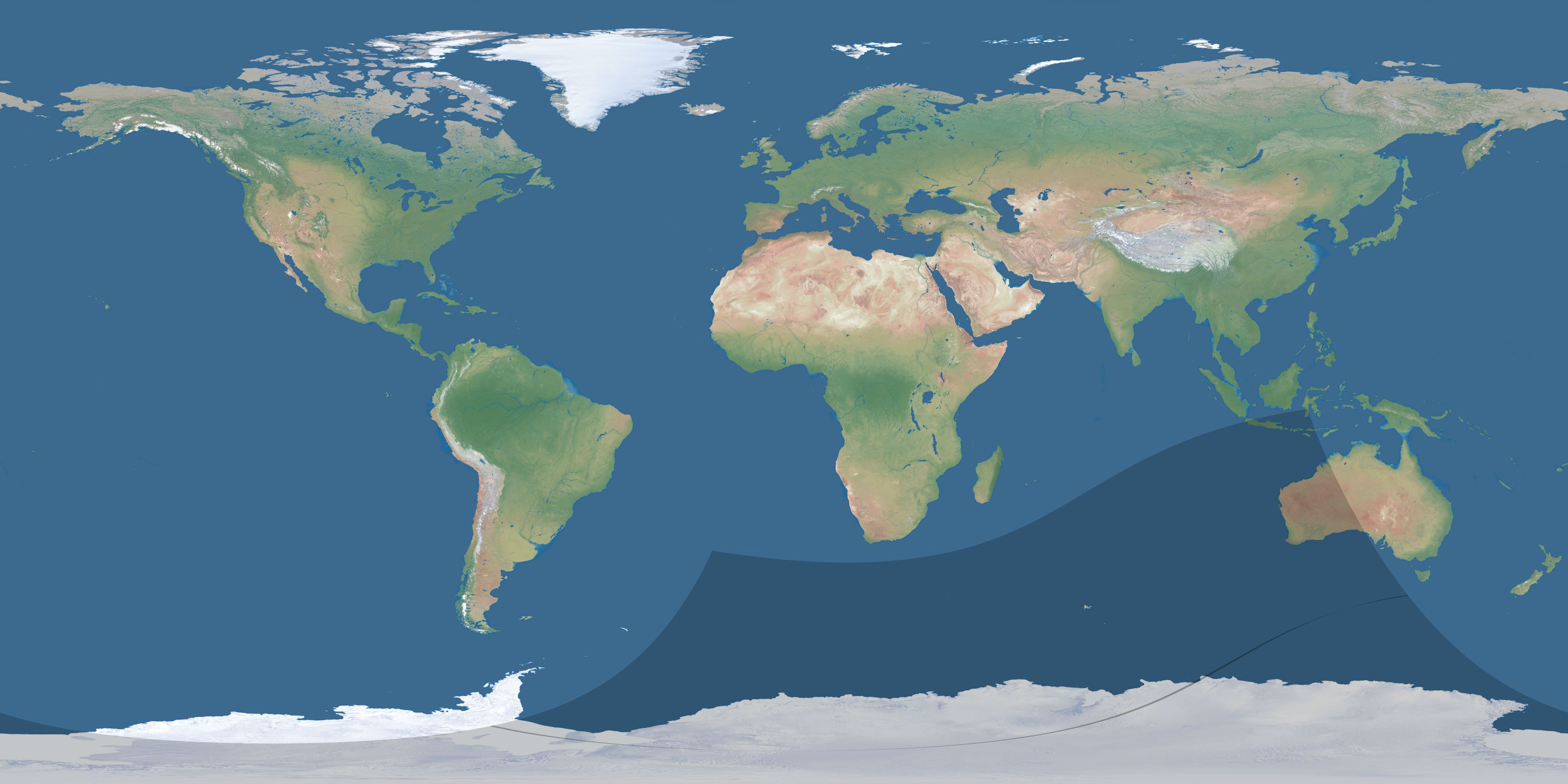 Map of the umbra and penumbra path of the solar eclipse of 02/26/1645