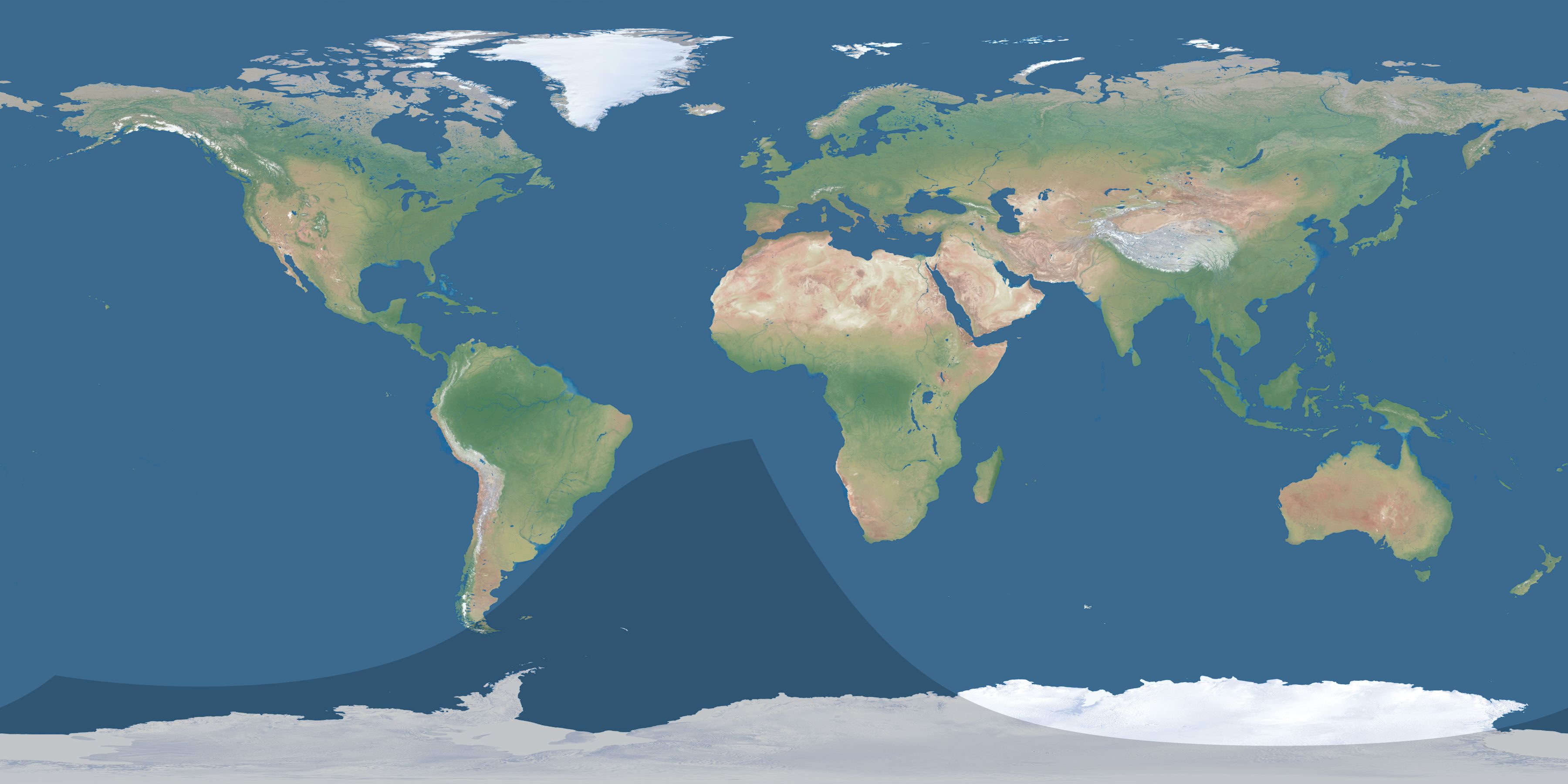 Map of the umbra and penumbra path of the solar eclipse of 02/27/1653
