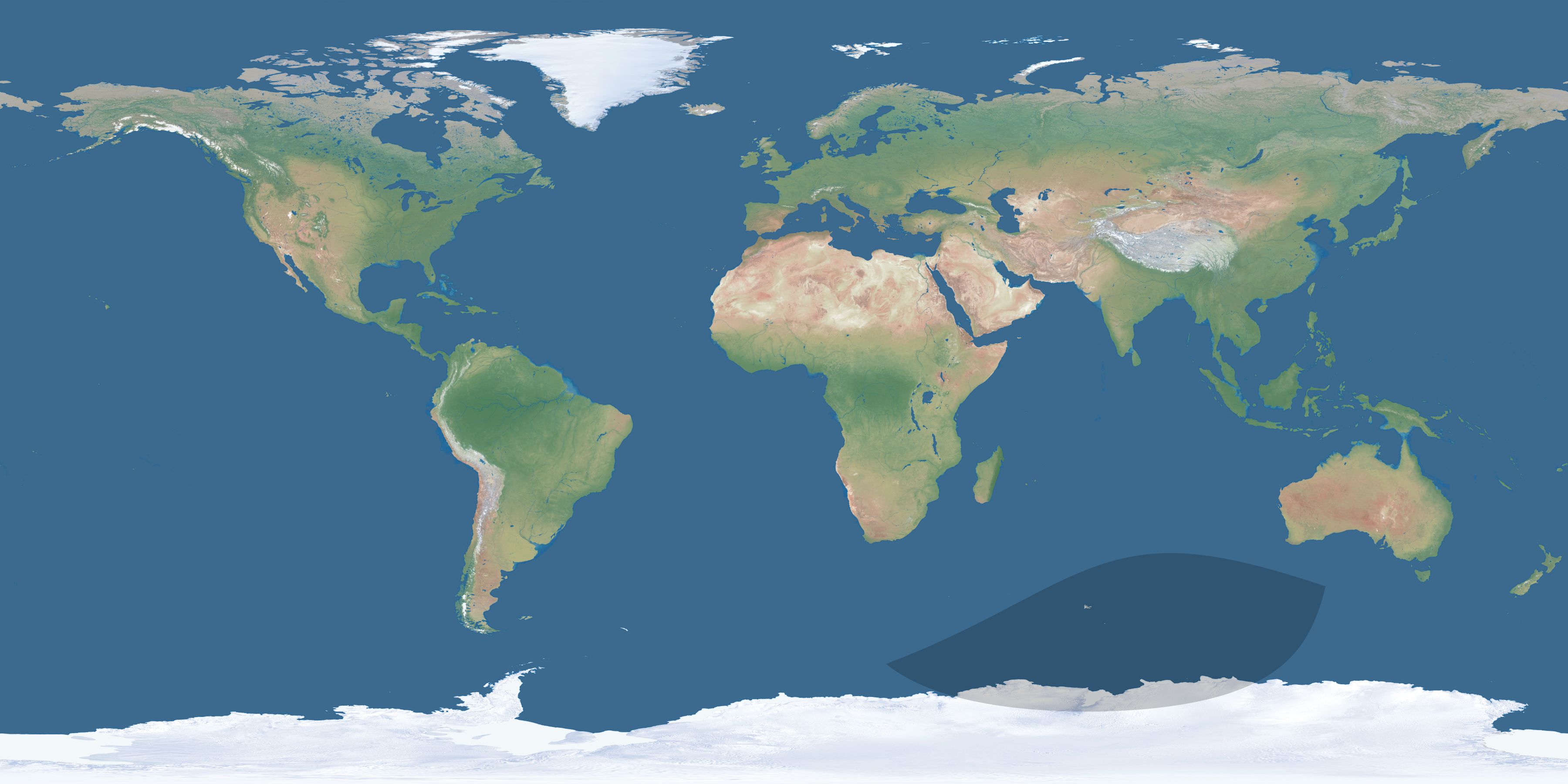 Map of the umbra and penumbra path of the solar eclipse of 05/09/1660