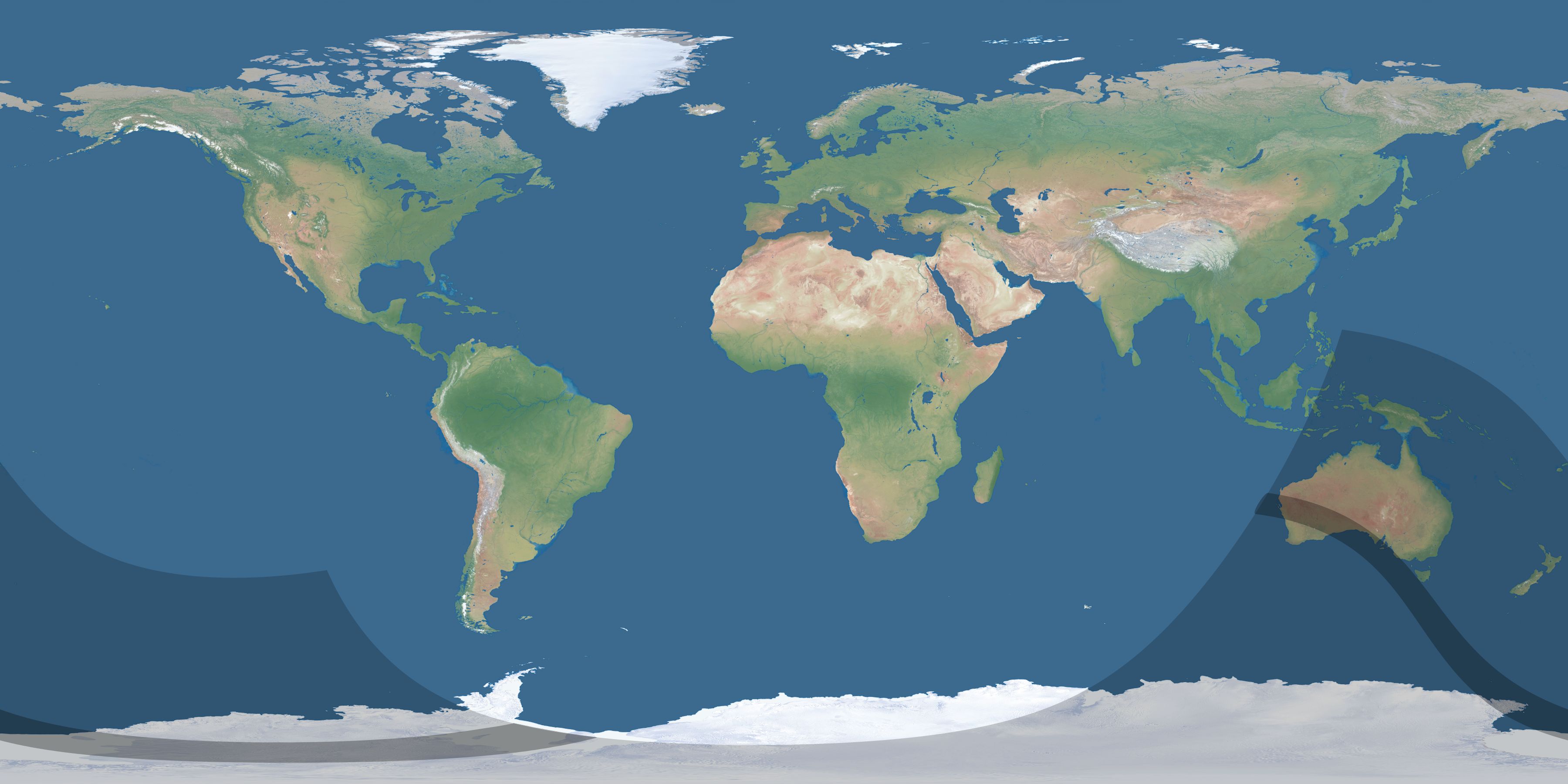 Map of the umbra and penumbra path of the solar eclipse of 10/13/1670