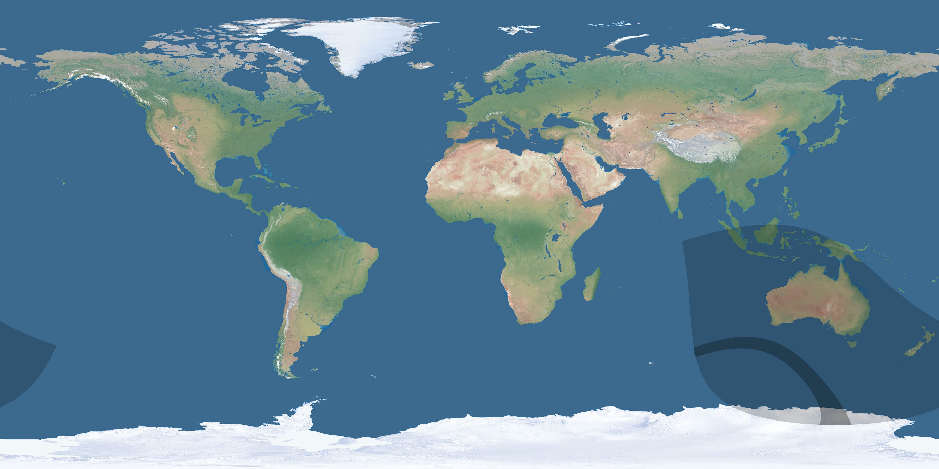 Map of the umbra and penumbra path of the solar eclipse of 08/02/1674
