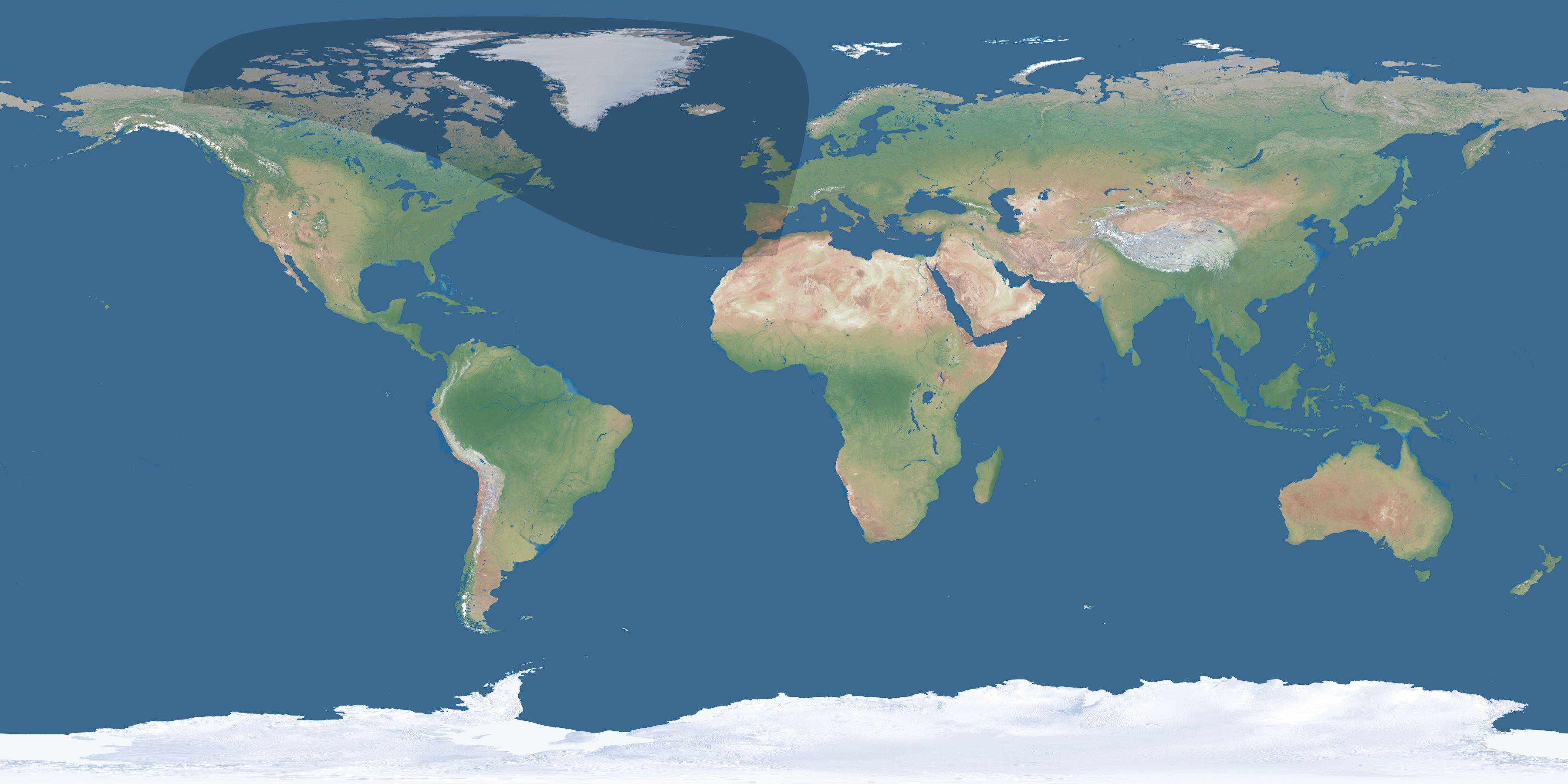 Map of the umbra and penumbra path of the solar eclipse of 10/04/1736