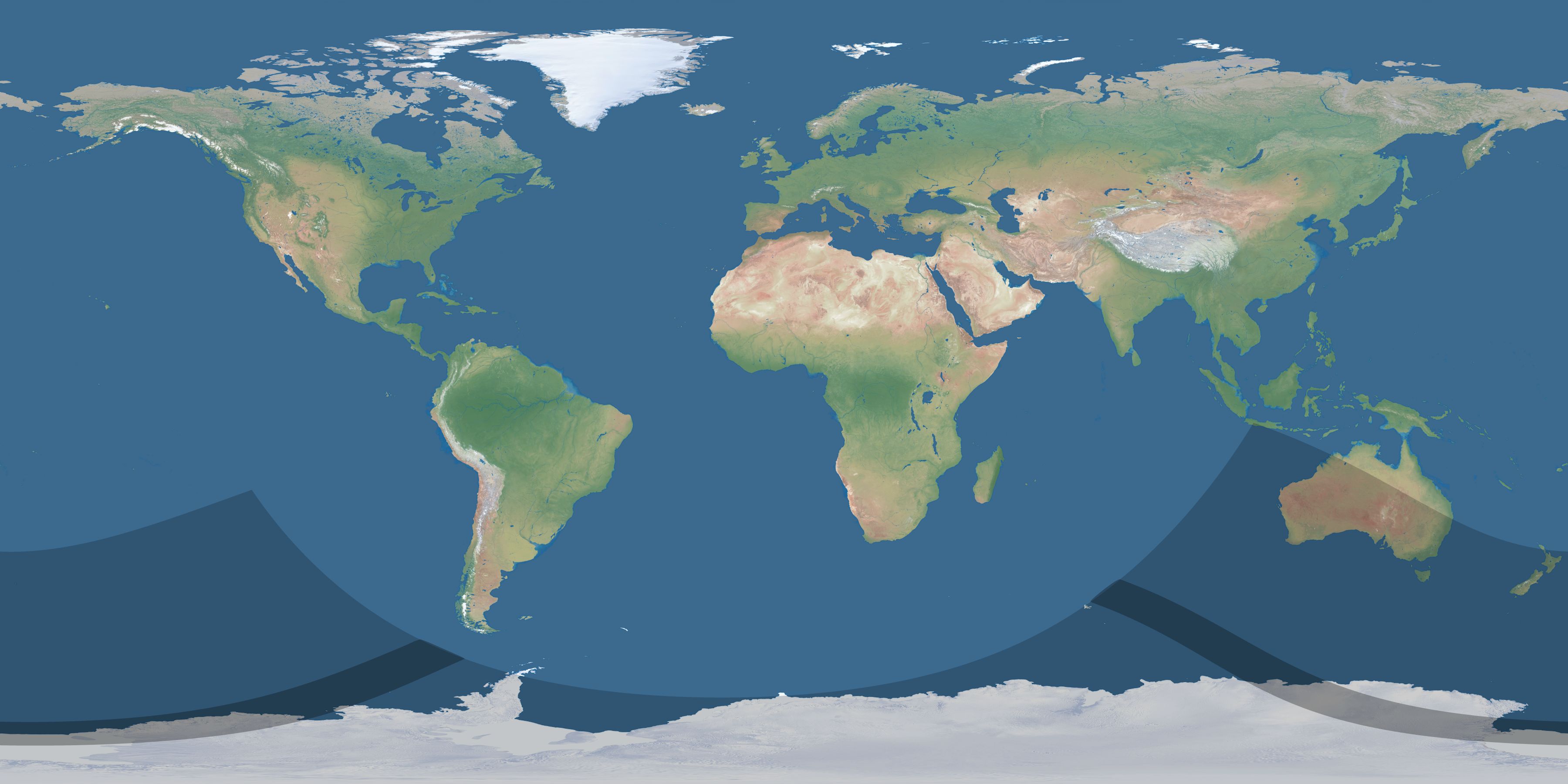 Map of the umbra and penumbra path of the solar eclipse of 11/18/1751