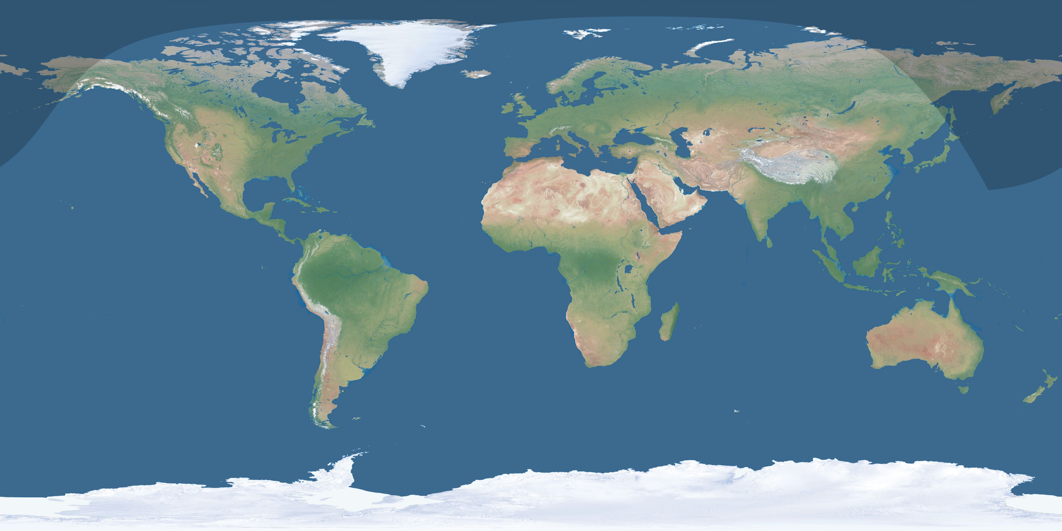 Map of the umbra and penumbra path of the solar eclipse of 04/01/1783