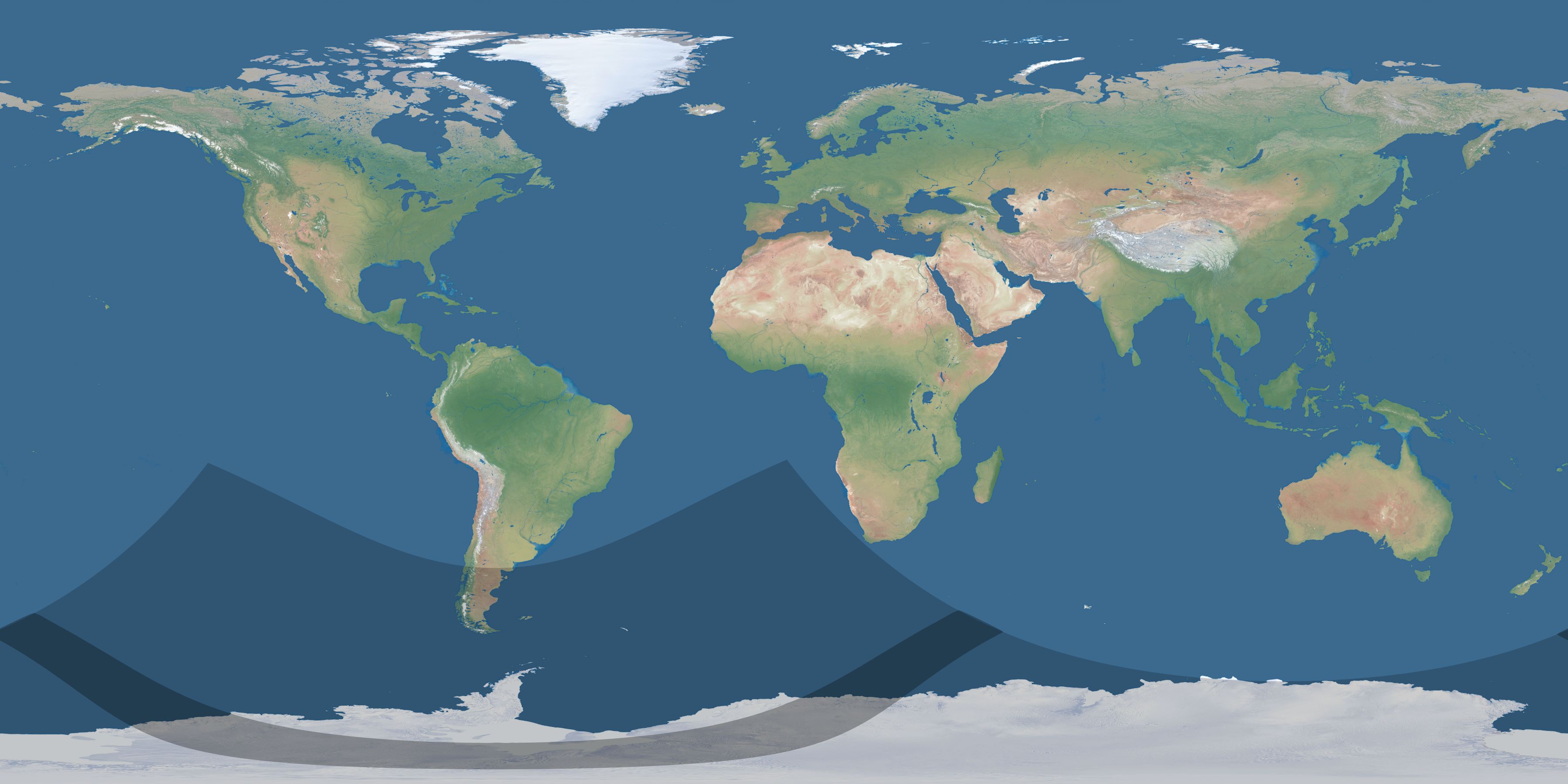 Map of the umbra and penumbra path of the solar eclipse of 12/09/1787