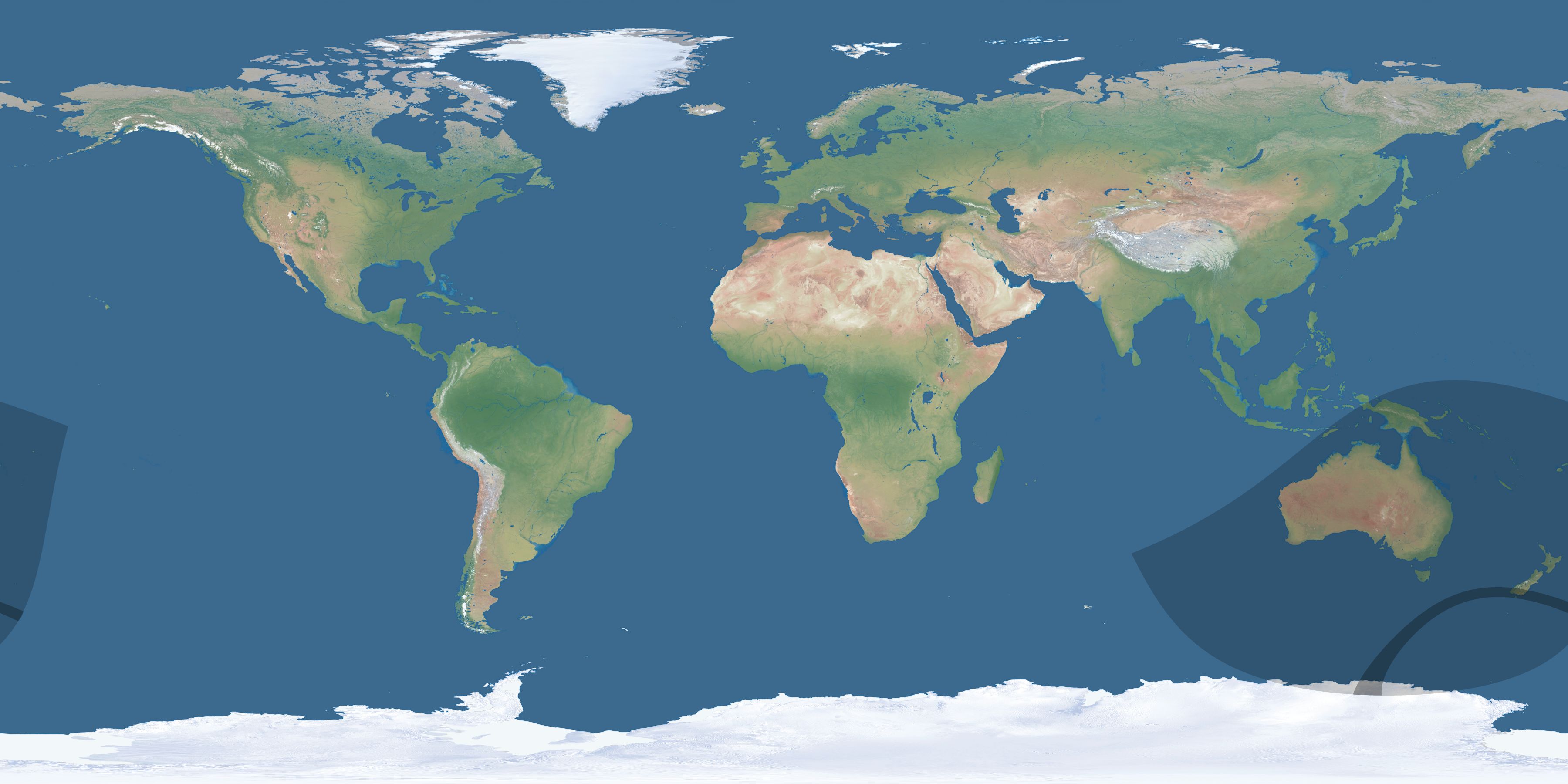 Map of the umbra and penumbra path of the solar eclipse of 05/27/1816