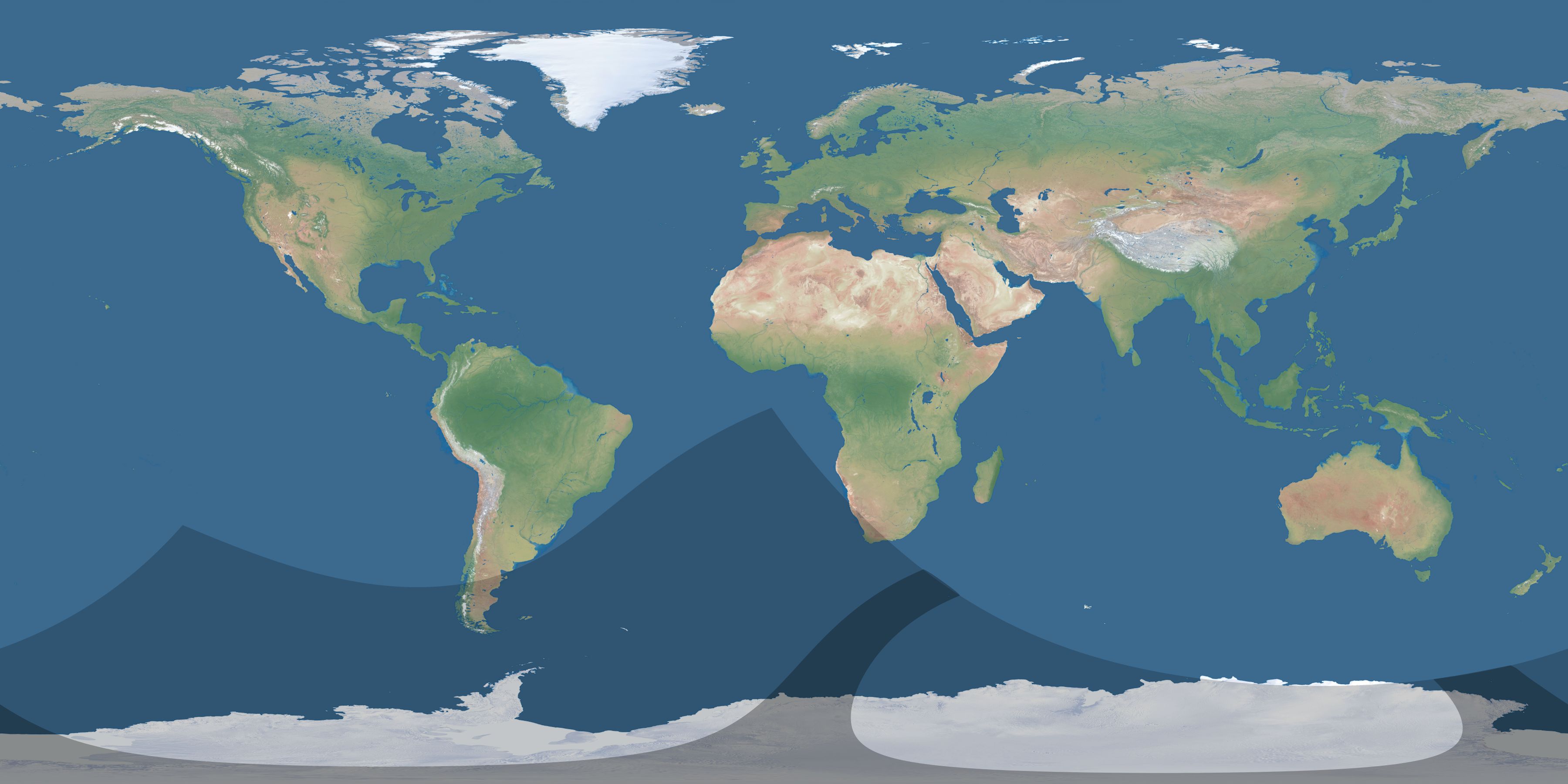 Map of the umbra and penumbra path of the solar eclipse of 01/11/1842