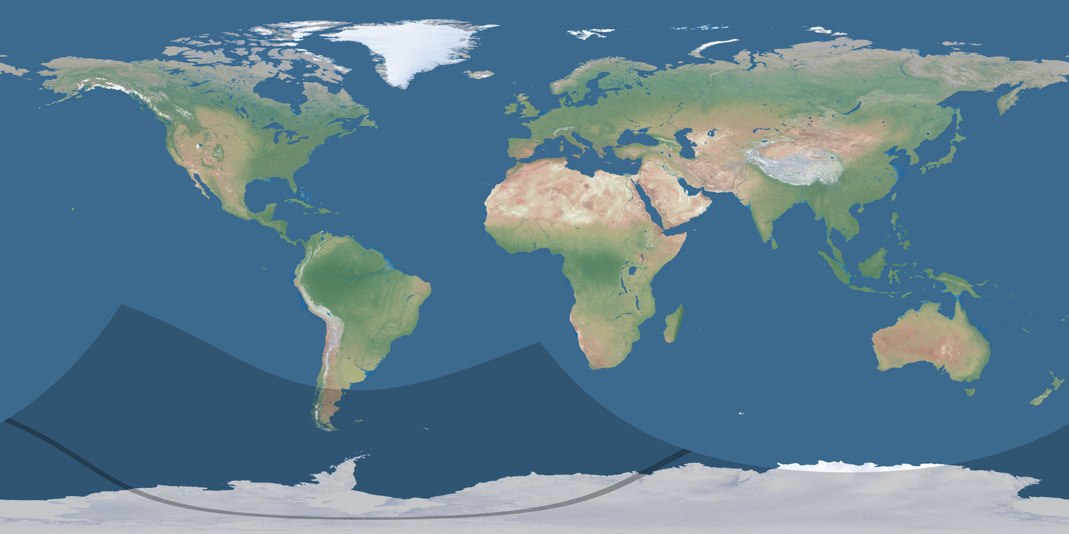 Map of the umbra and penumbra path of the solar eclipse of 11/21/1881