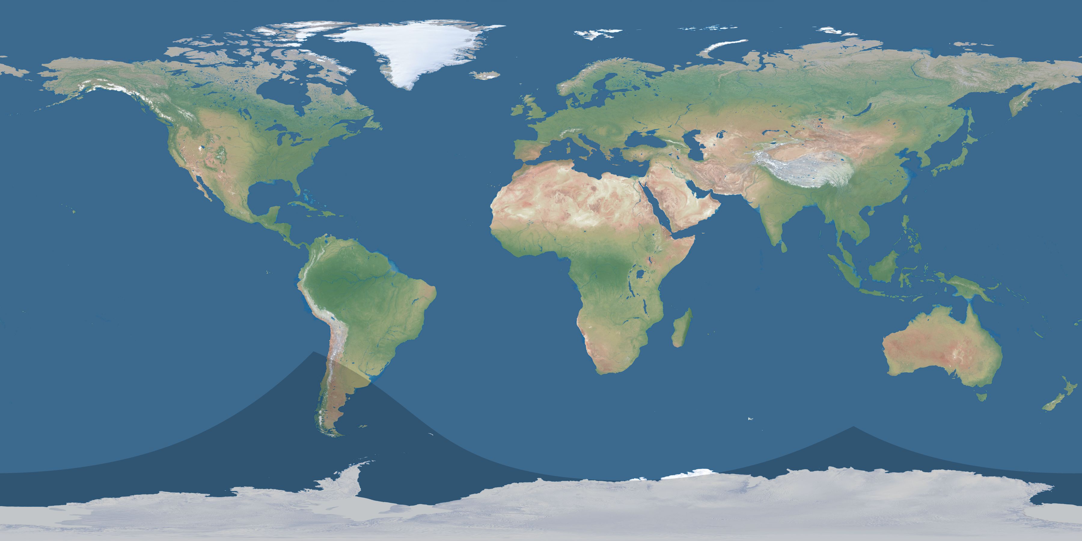 Map of the umbra and penumbra path of the solar eclipse of 12/01/1891