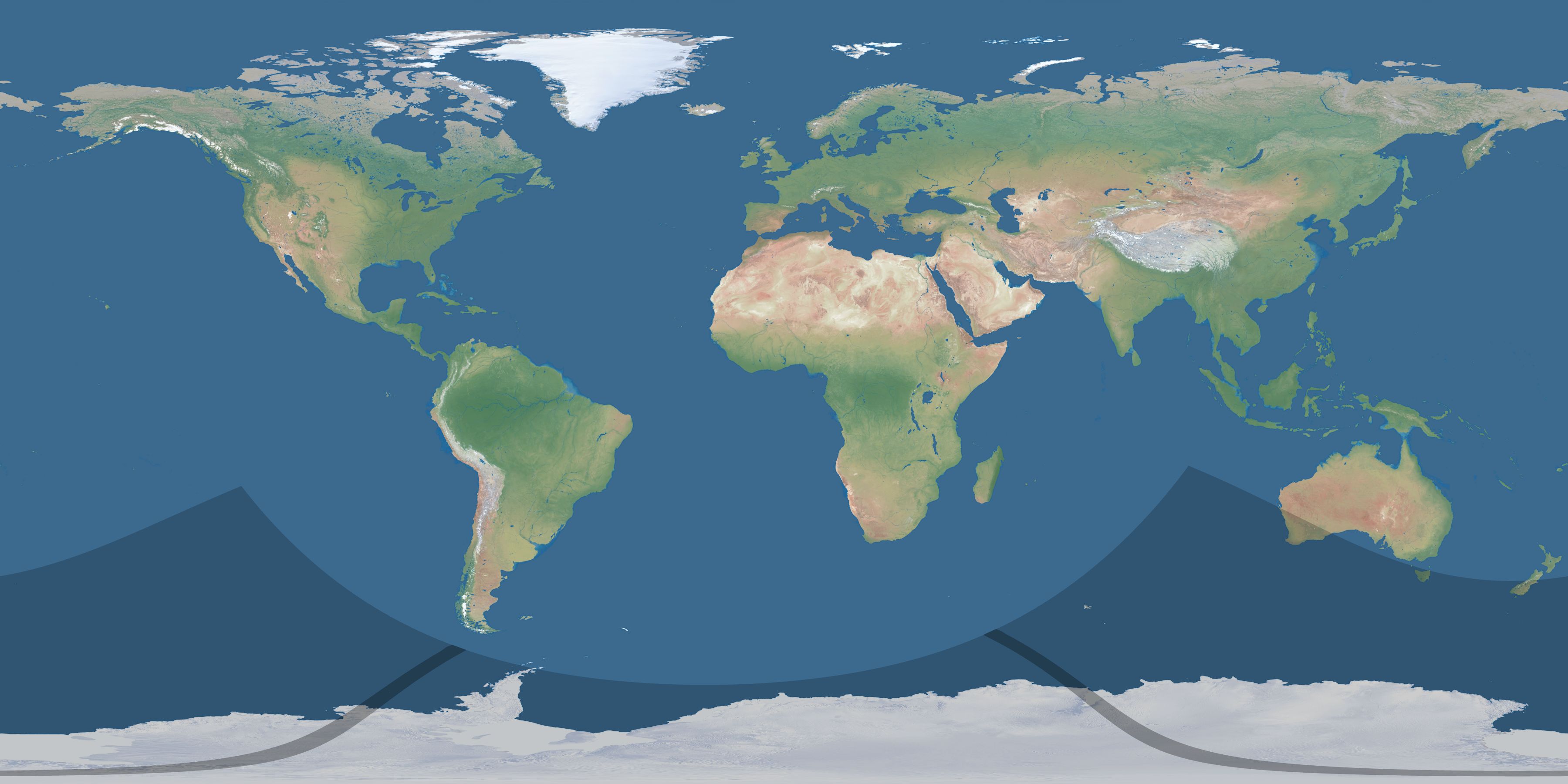 Map of the umbra and penumbra path of the solar eclipse of 12/03/1899