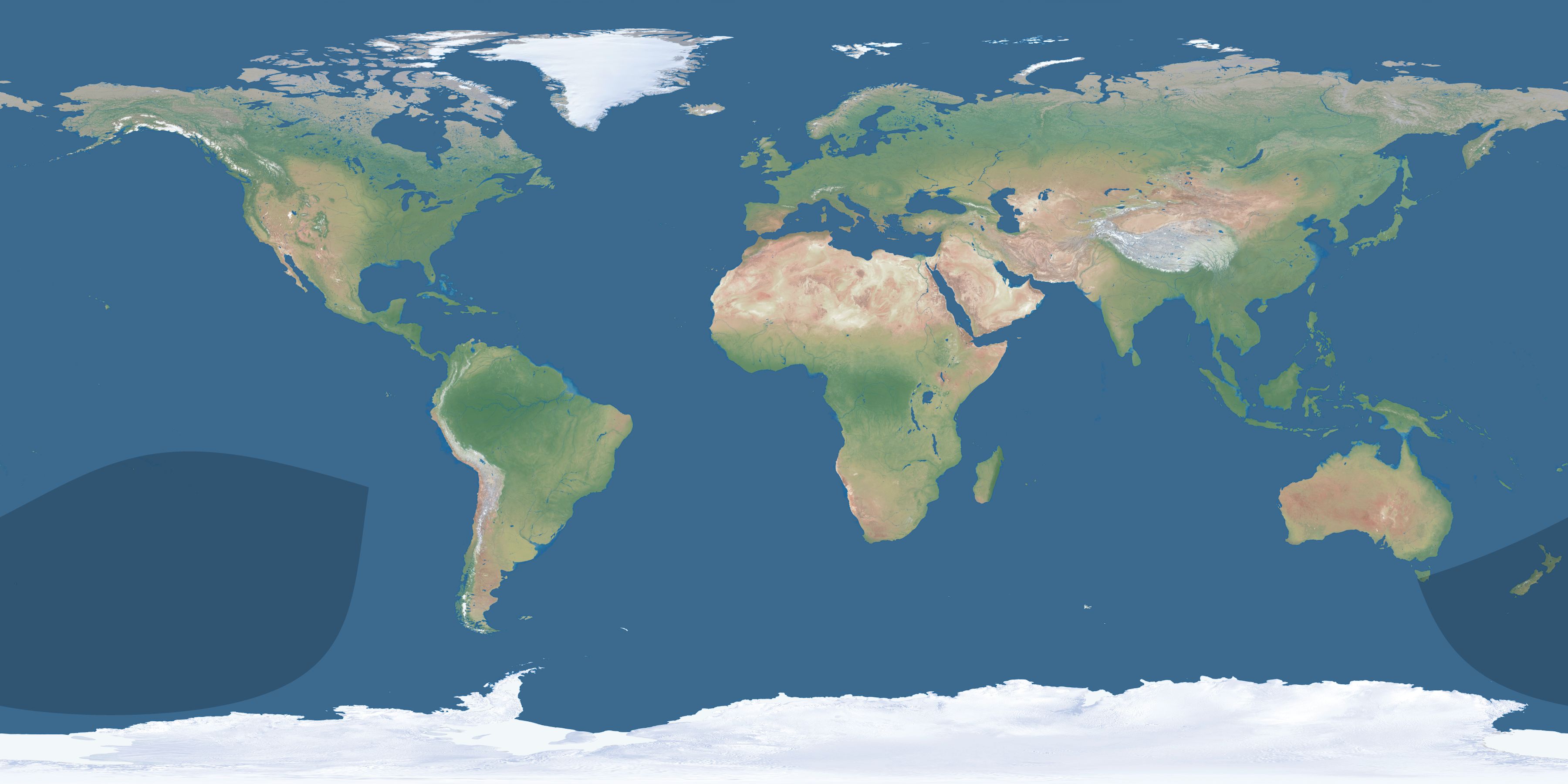 Map of the umbra and penumbra path of the solar eclipse of 05/07/1902
