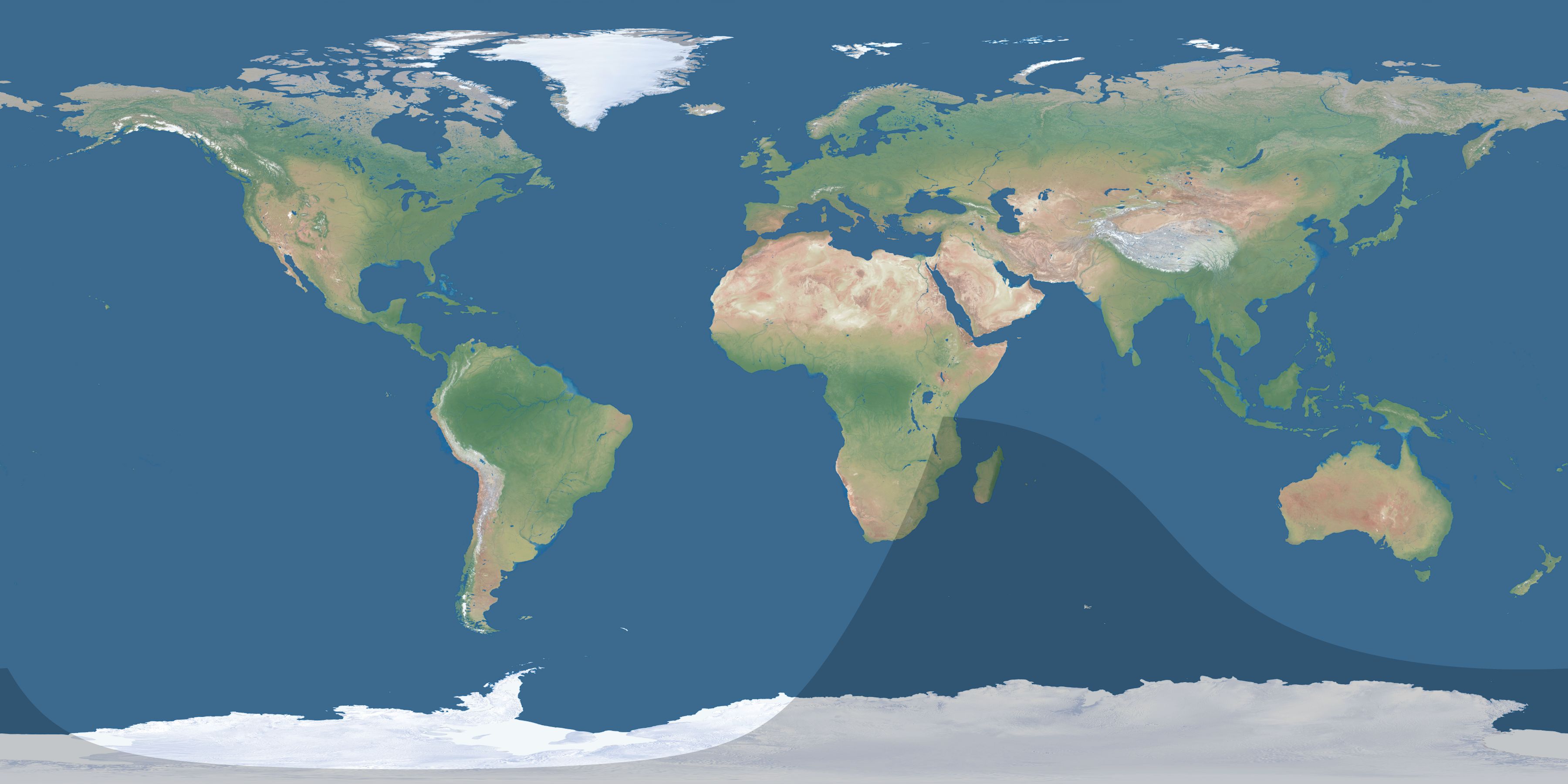 Map of the umbra and penumbra path of the solar eclipse of 09/30/1913