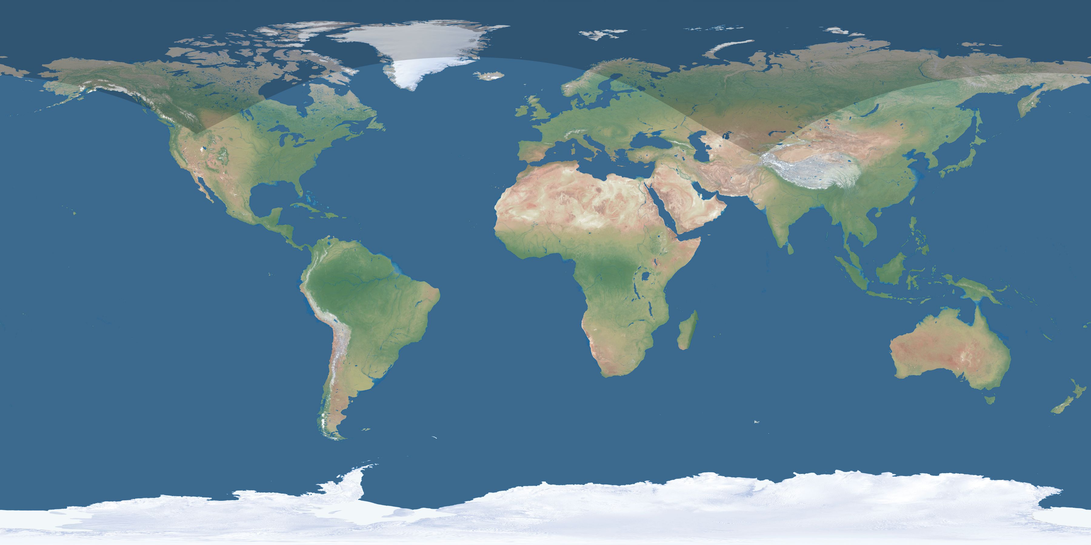 Map of the umbra and penumbra path of the solar eclipse of 06/19/1917