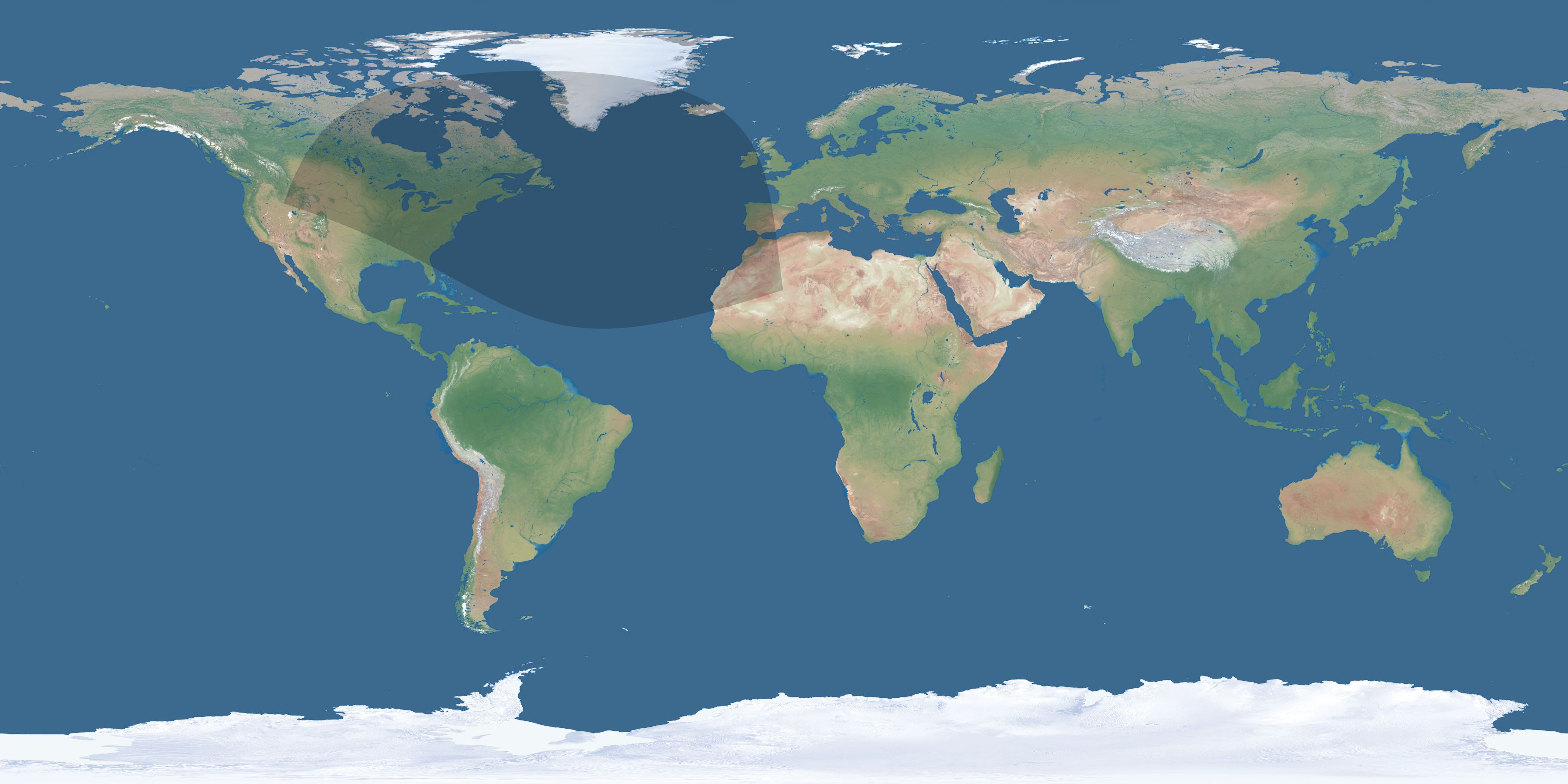 Map of the umbra and penumbra path of the solar eclipse of 11/10/1920