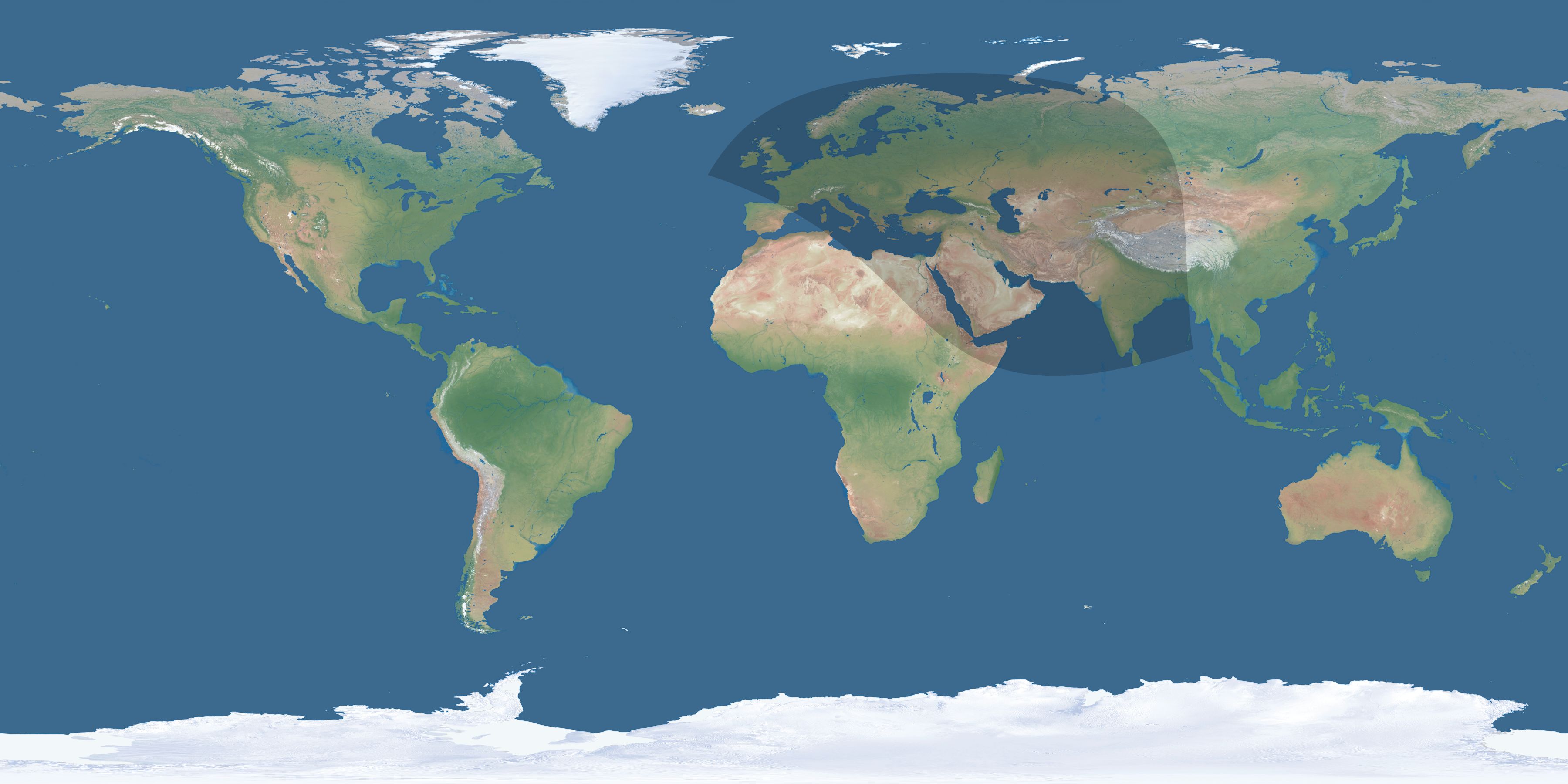 Map of the umbra and penumbra path of the solar eclipse of 11/12/1928