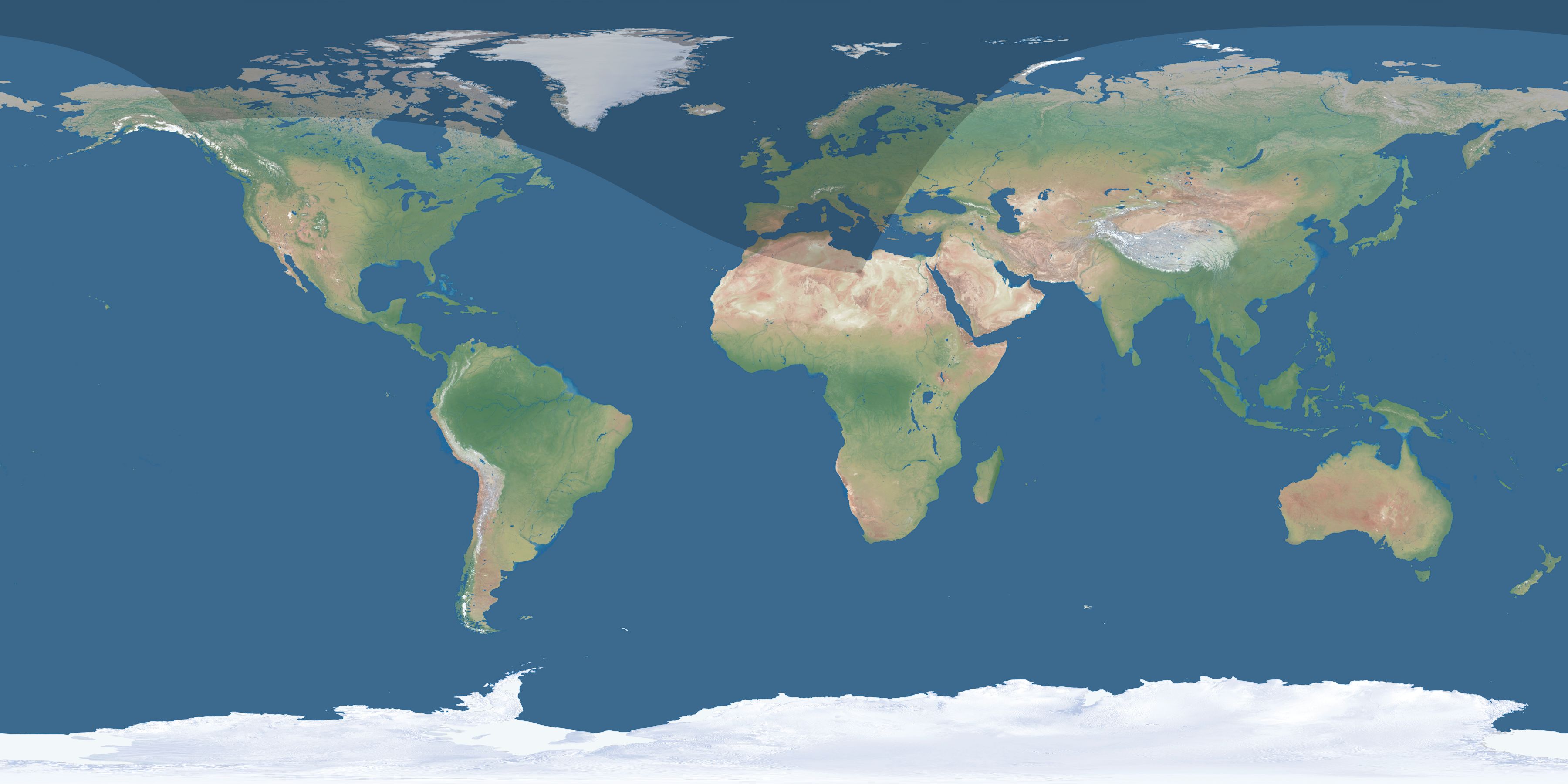 Map of the umbra and penumbra path of the solar eclipse of 09/10/1942