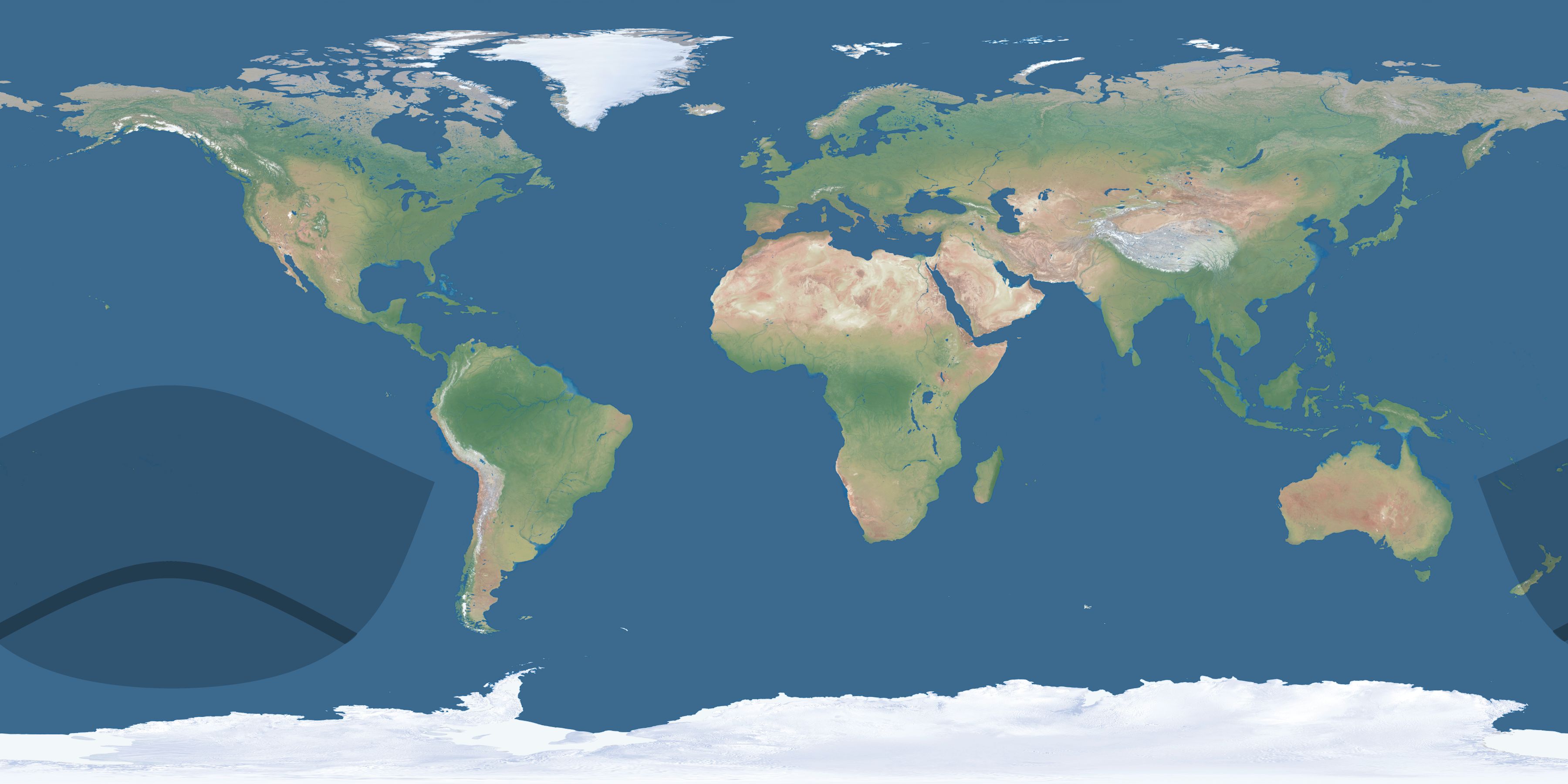 Map of the umbra and penumbra path of the solar eclipse of 06/08/1956