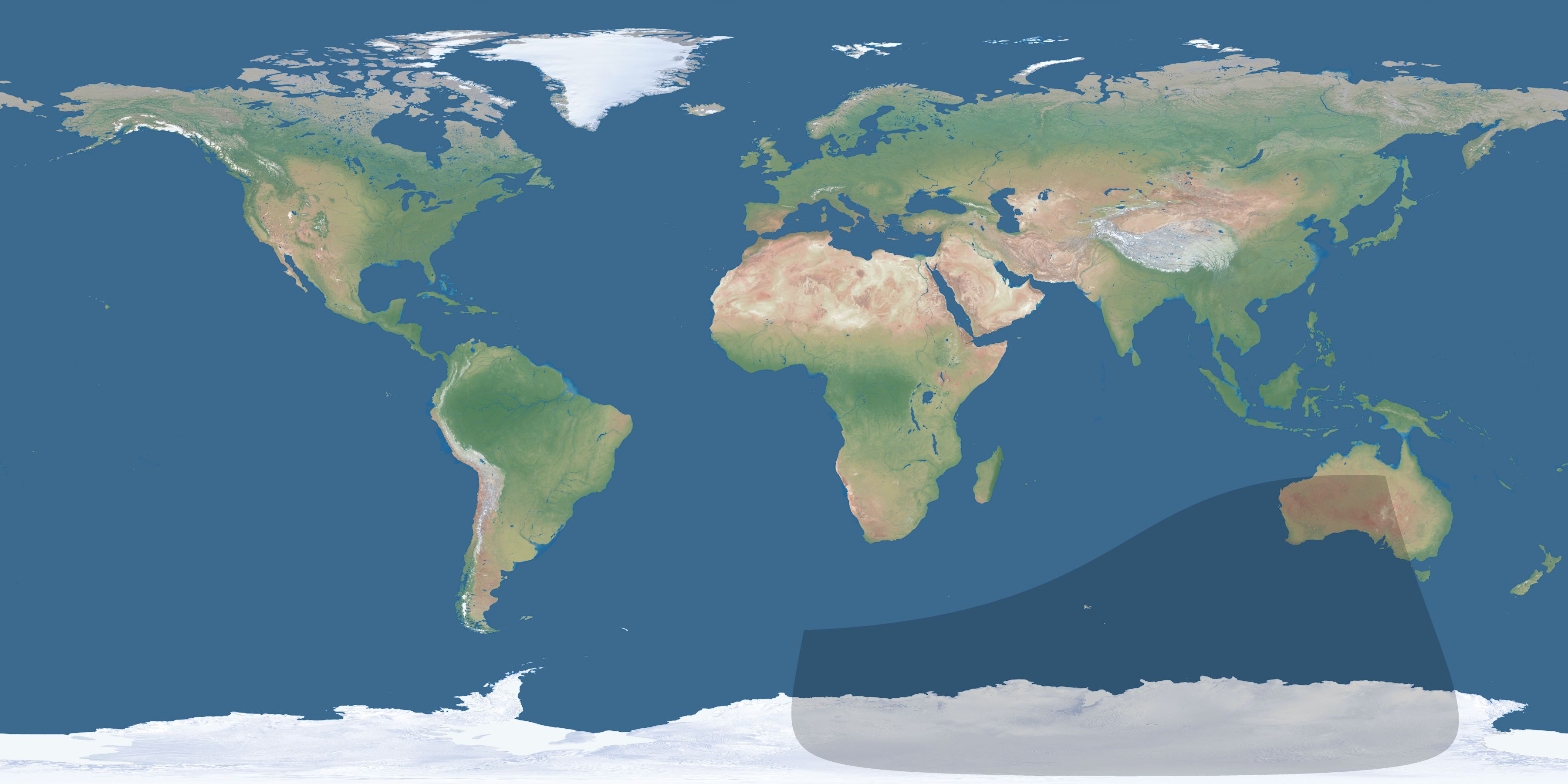 Map of the umbra and penumbra path of the solar eclipse of 03/27/1960