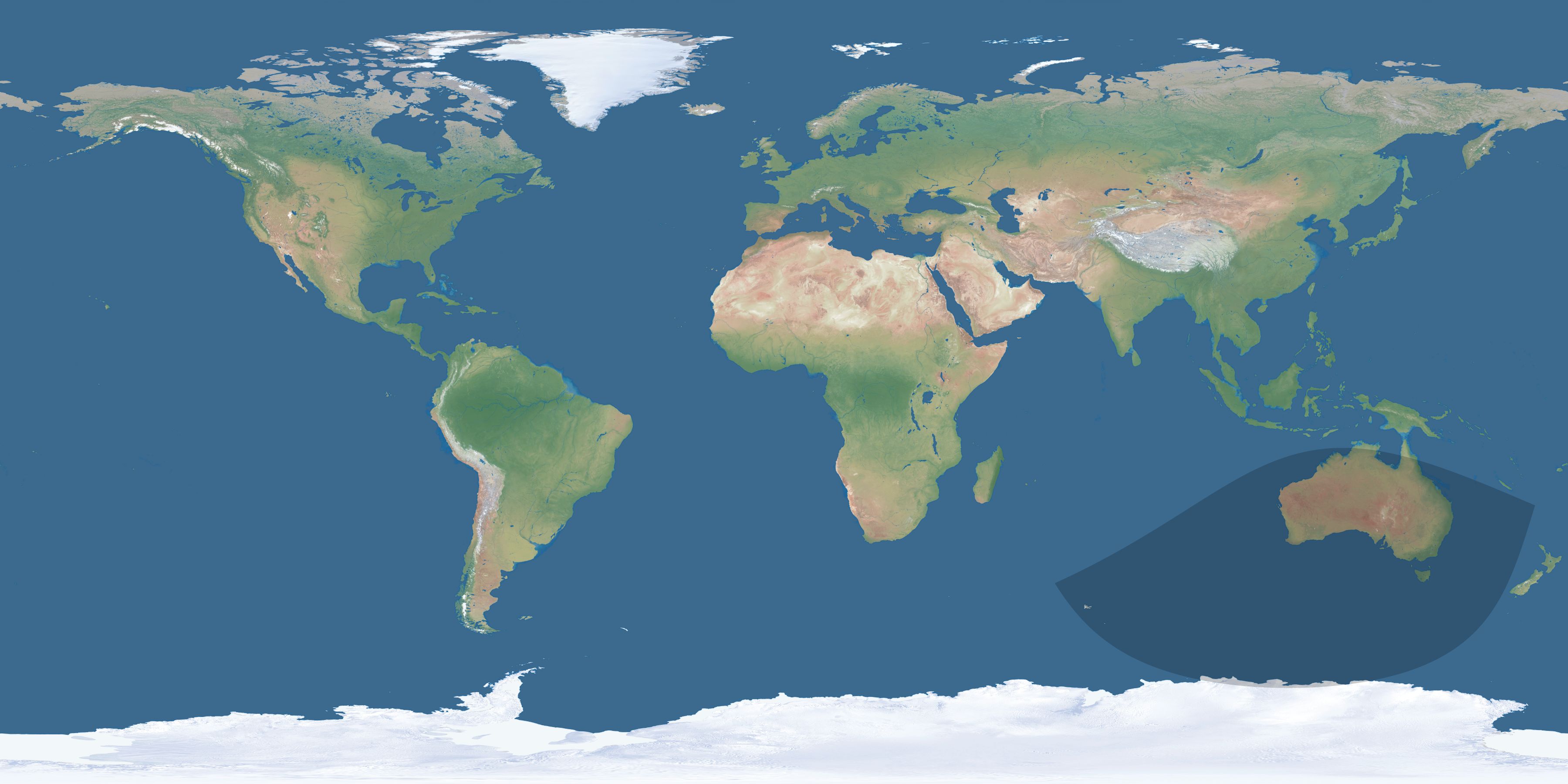 Map of the umbra and penumbra path of the solar eclipse of 06/10/1964
