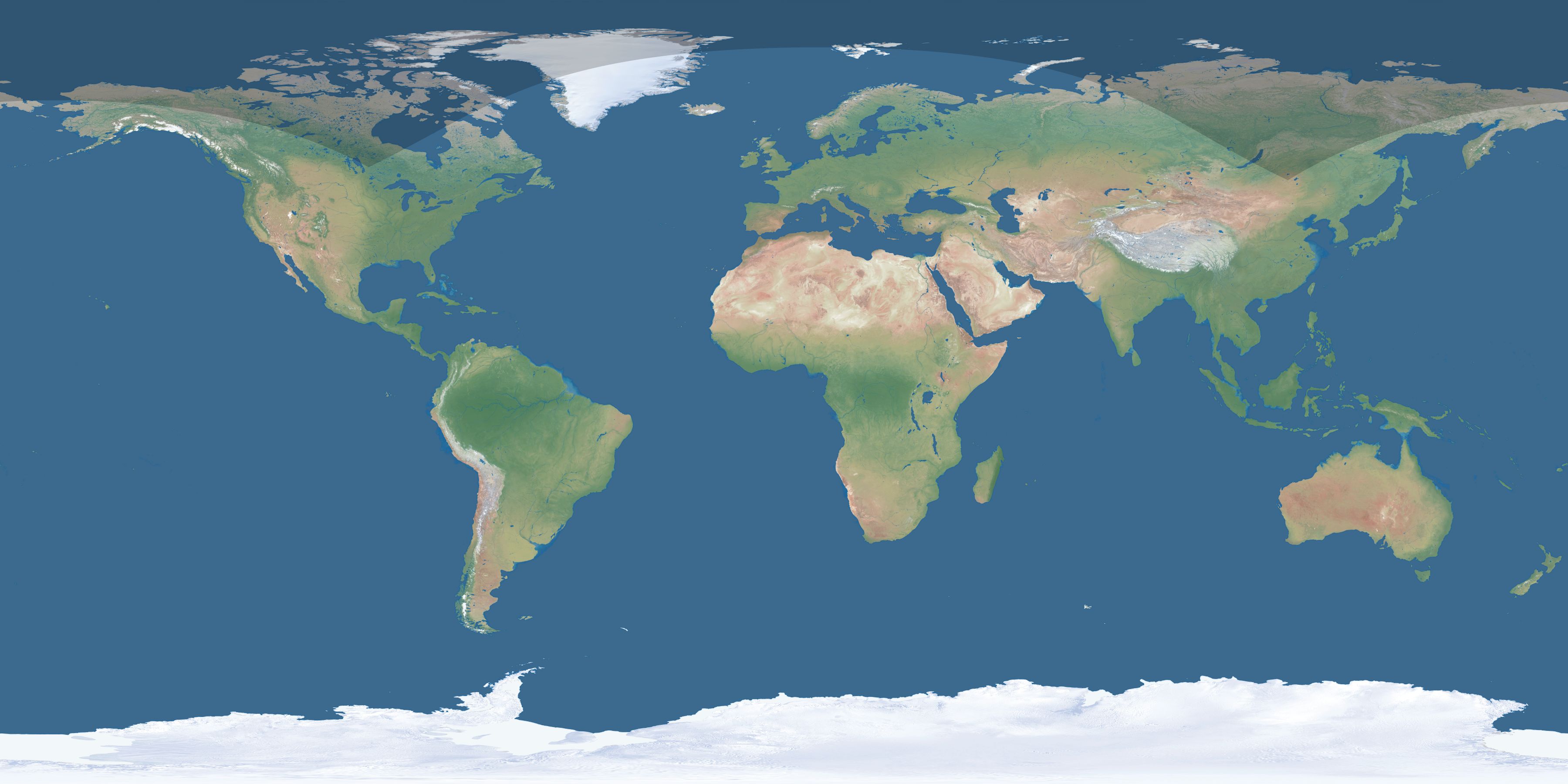 Map of the umbra and penumbra path of the solar eclipse of 07/09/1964