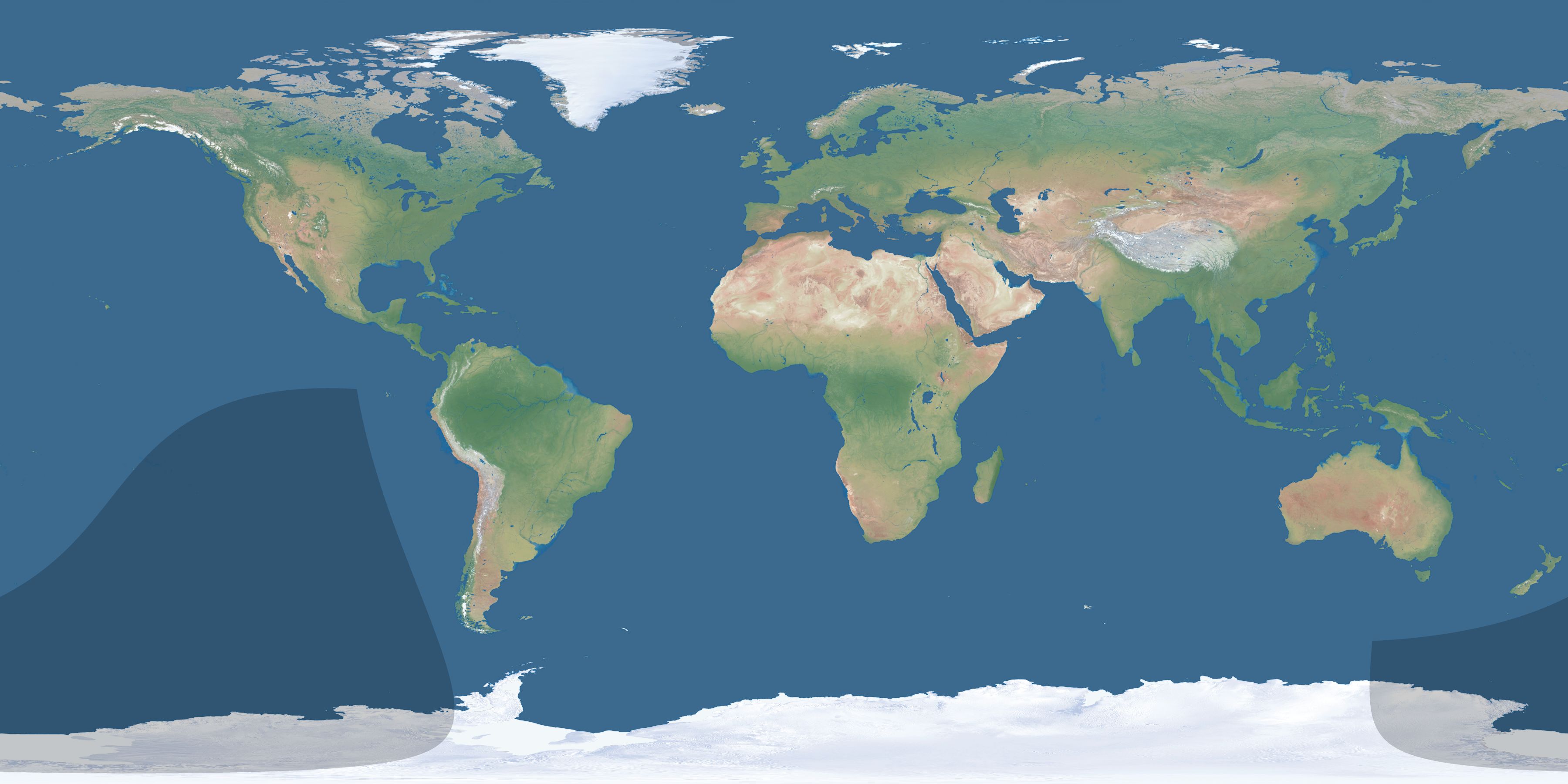 Map of the umbra and penumbra path of the solar eclipse of 03/28/1968