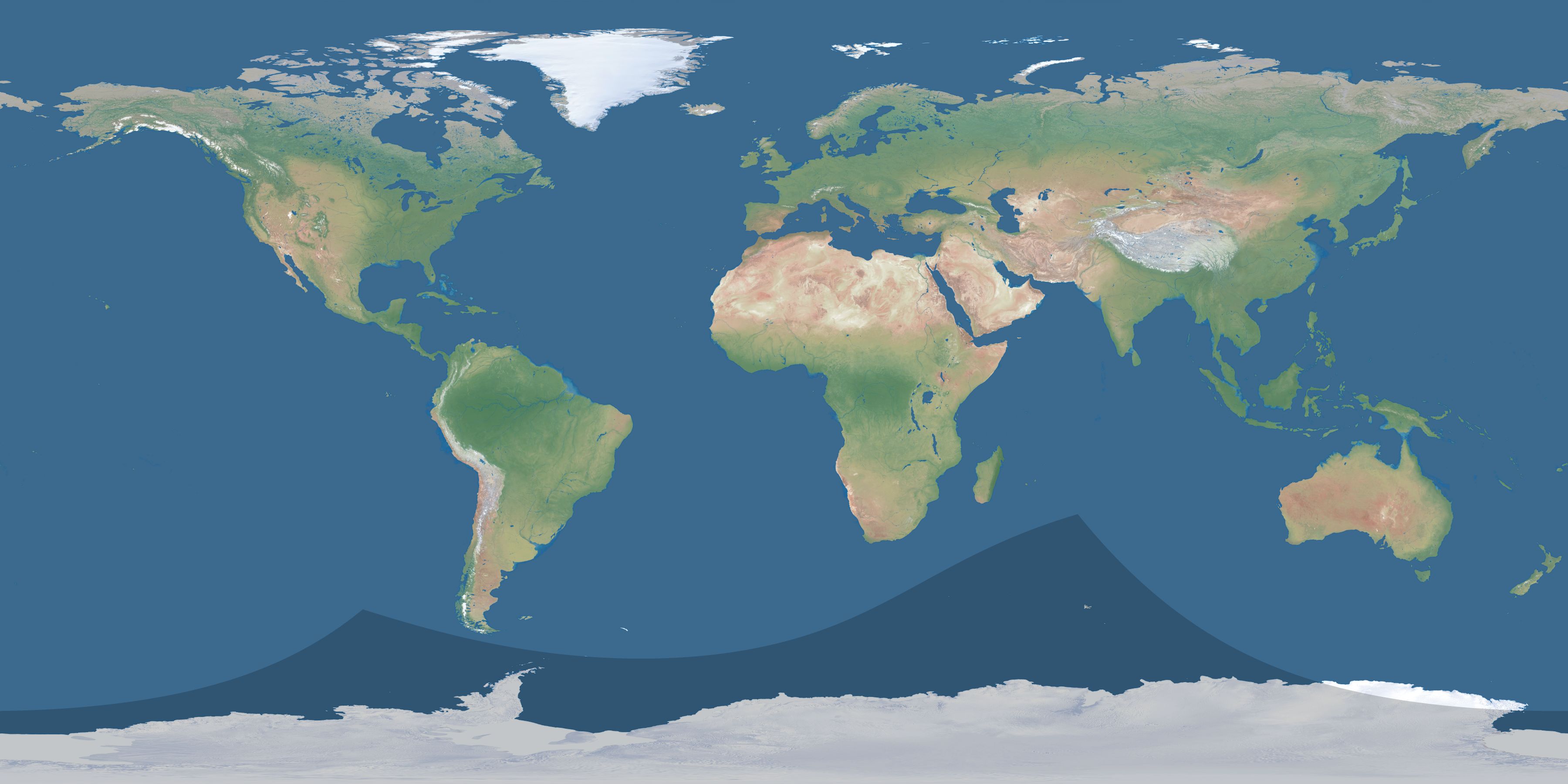 Map of the umbra and penumbra path of the solar eclipse of 02/05/2000