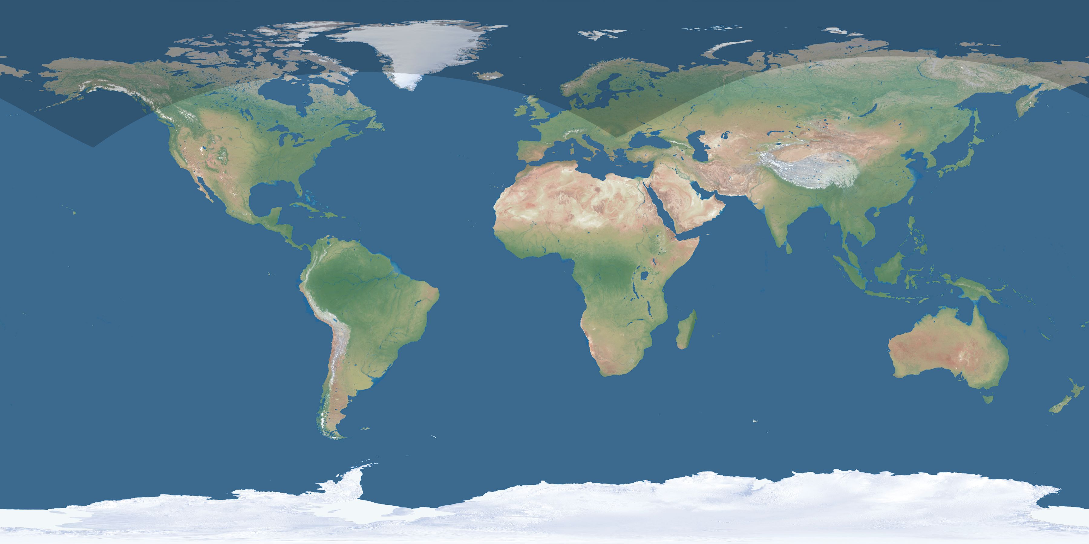Map of the umbra and penumbra path of the solar eclipse of 06/12/2029