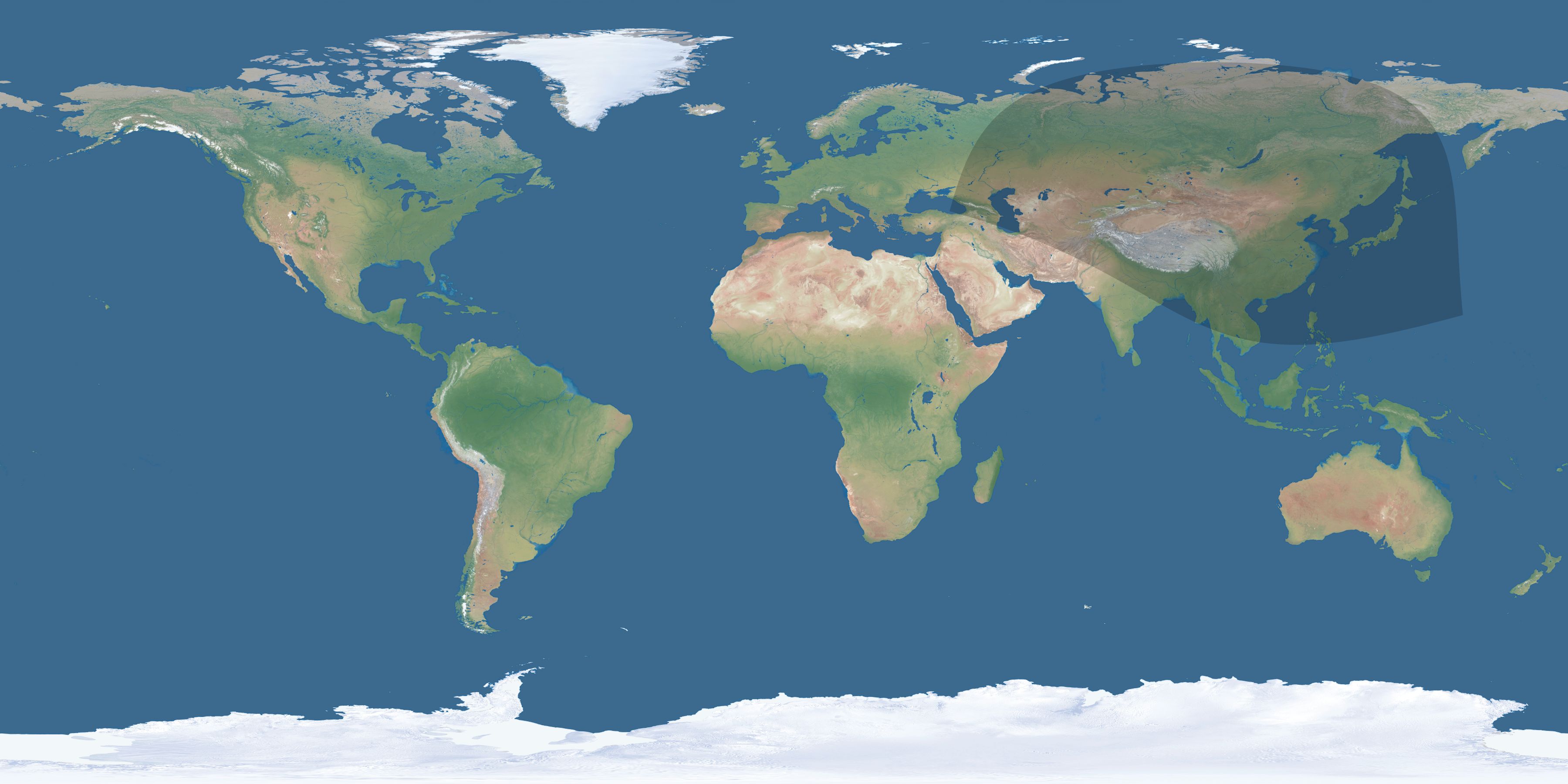 Map of the umbra and penumbra path of the solar eclipse of 11/03/2032