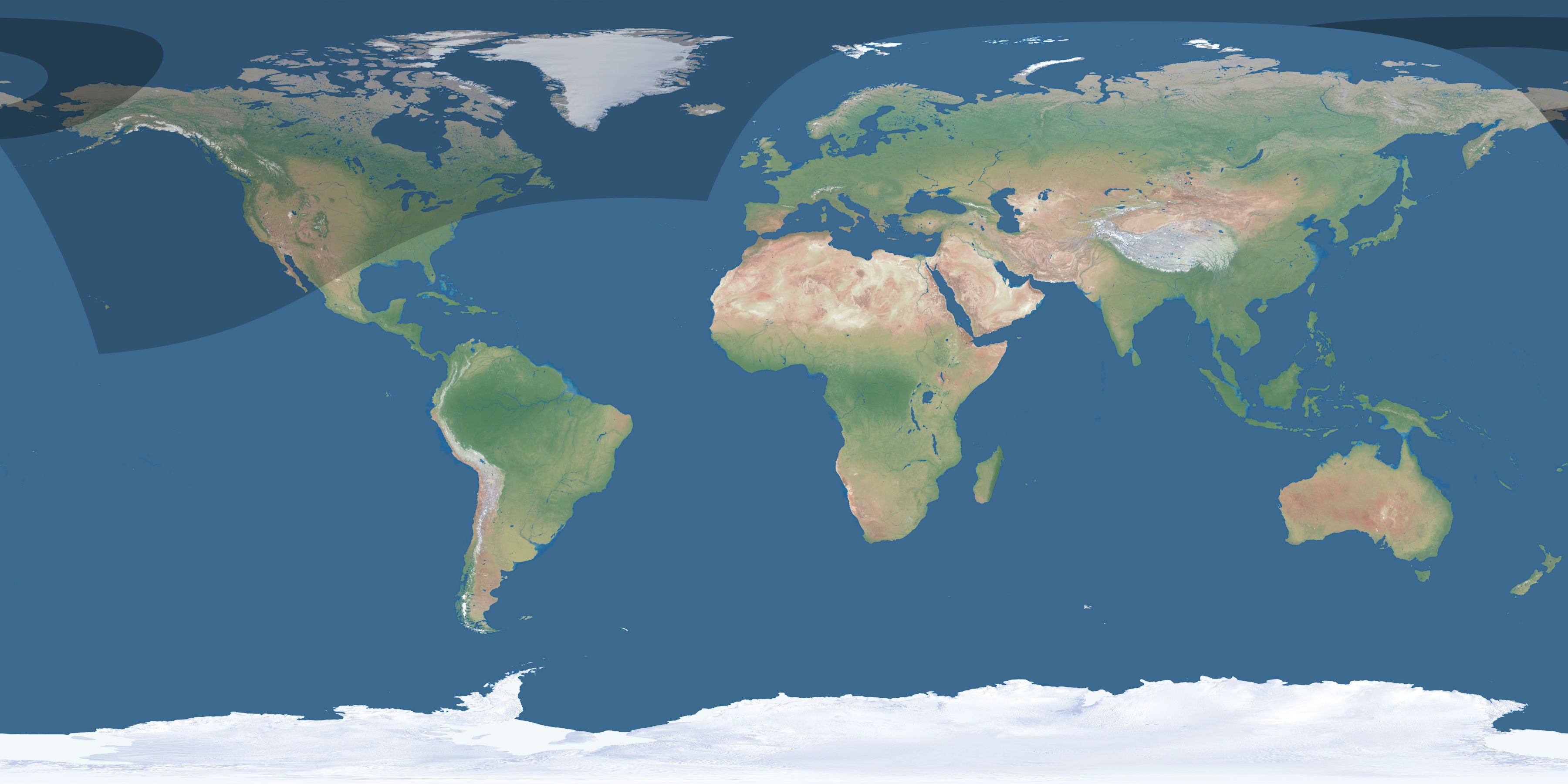 Map of the umbra and penumbra path of the solar eclipse of 03/30/2033
