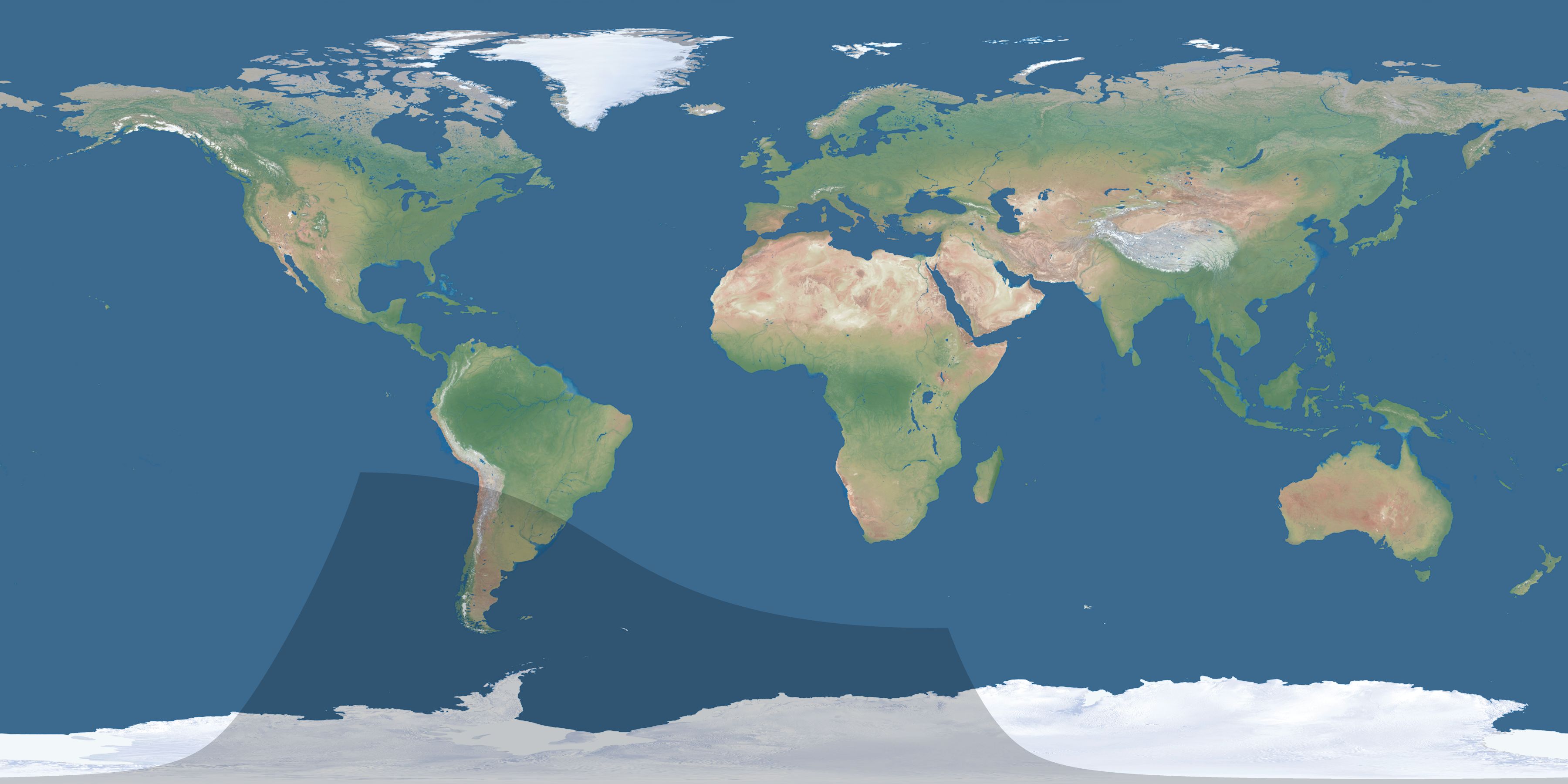 Map of the umbra and penumbra path of the solar eclipse of 09/23/2033