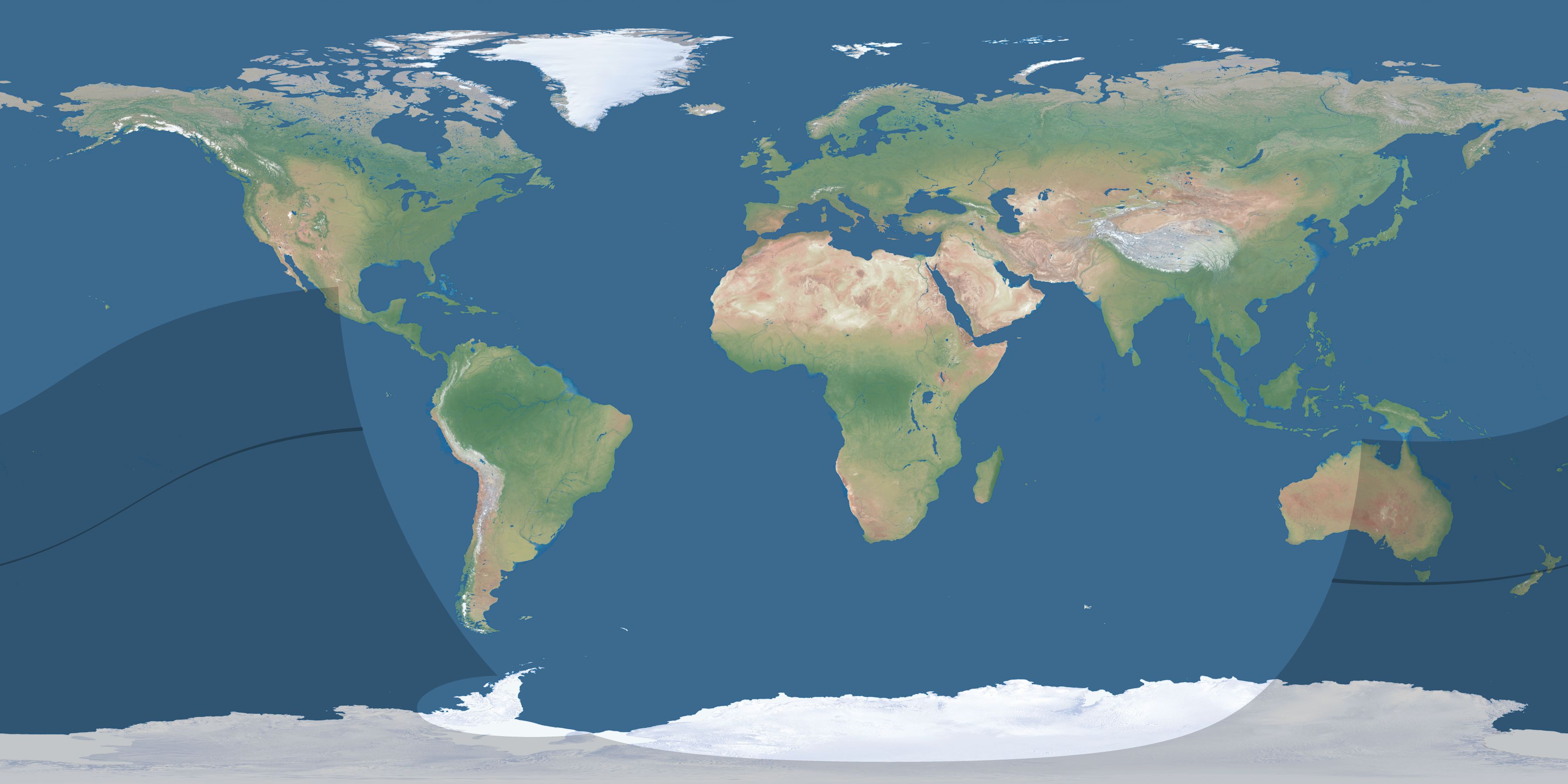 Map of the umbra and penumbra path of the solar eclipse of 03/09/2035