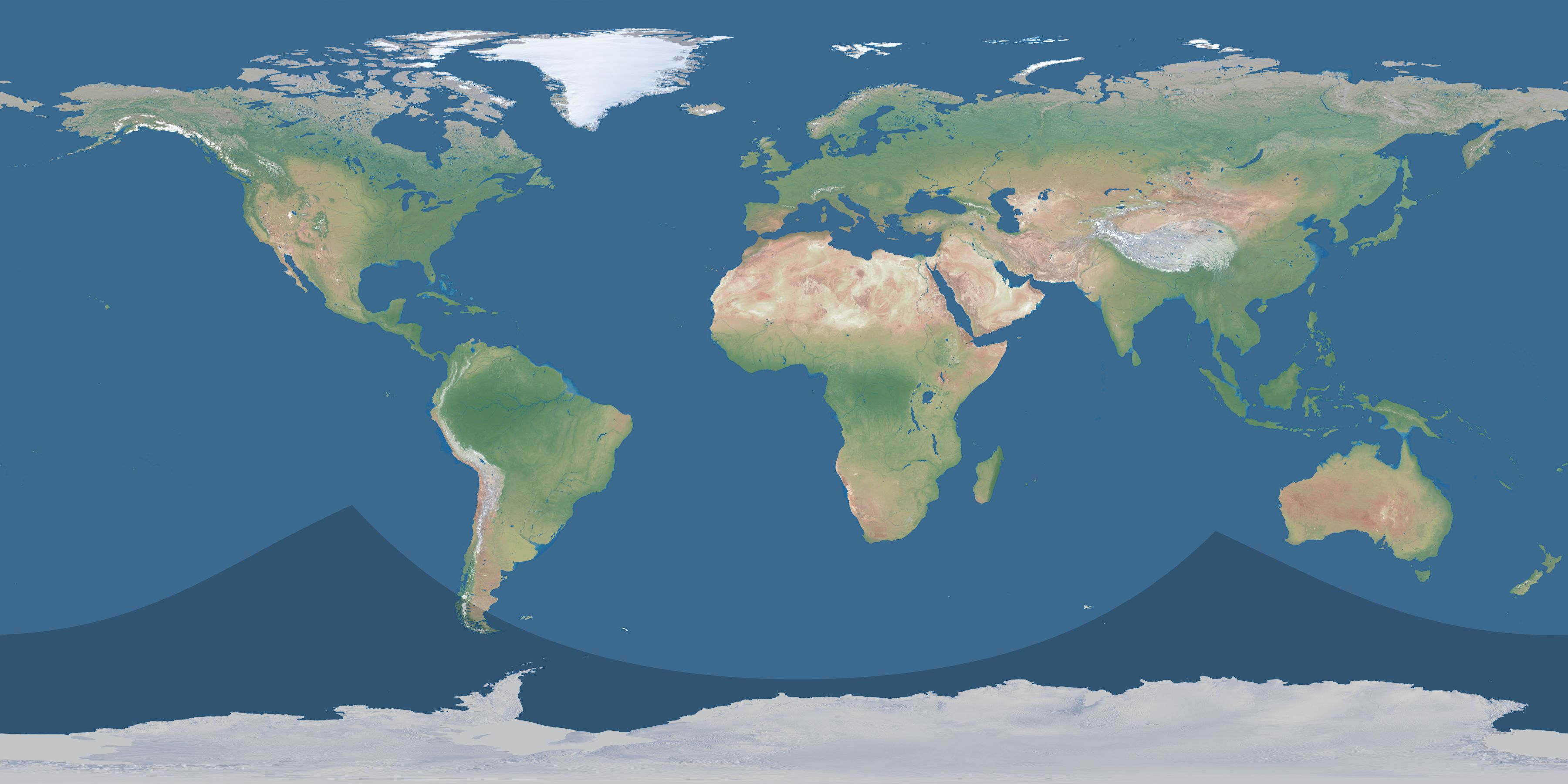 Map of the umbra and penumbra path of the solar eclipse of 12/16/2047