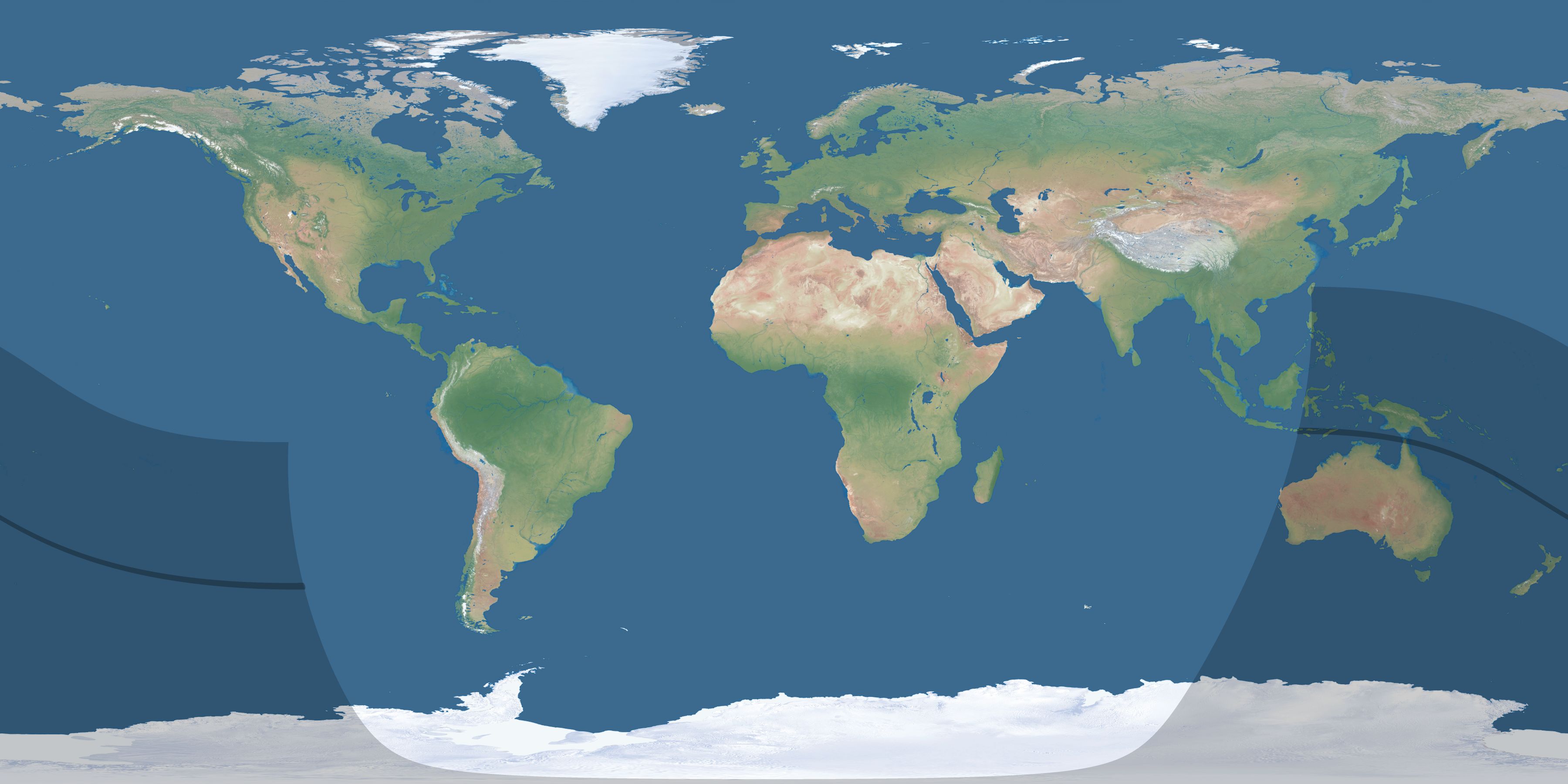 Map of the umbra and penumbra path of the solar eclipse of 09/22/2052