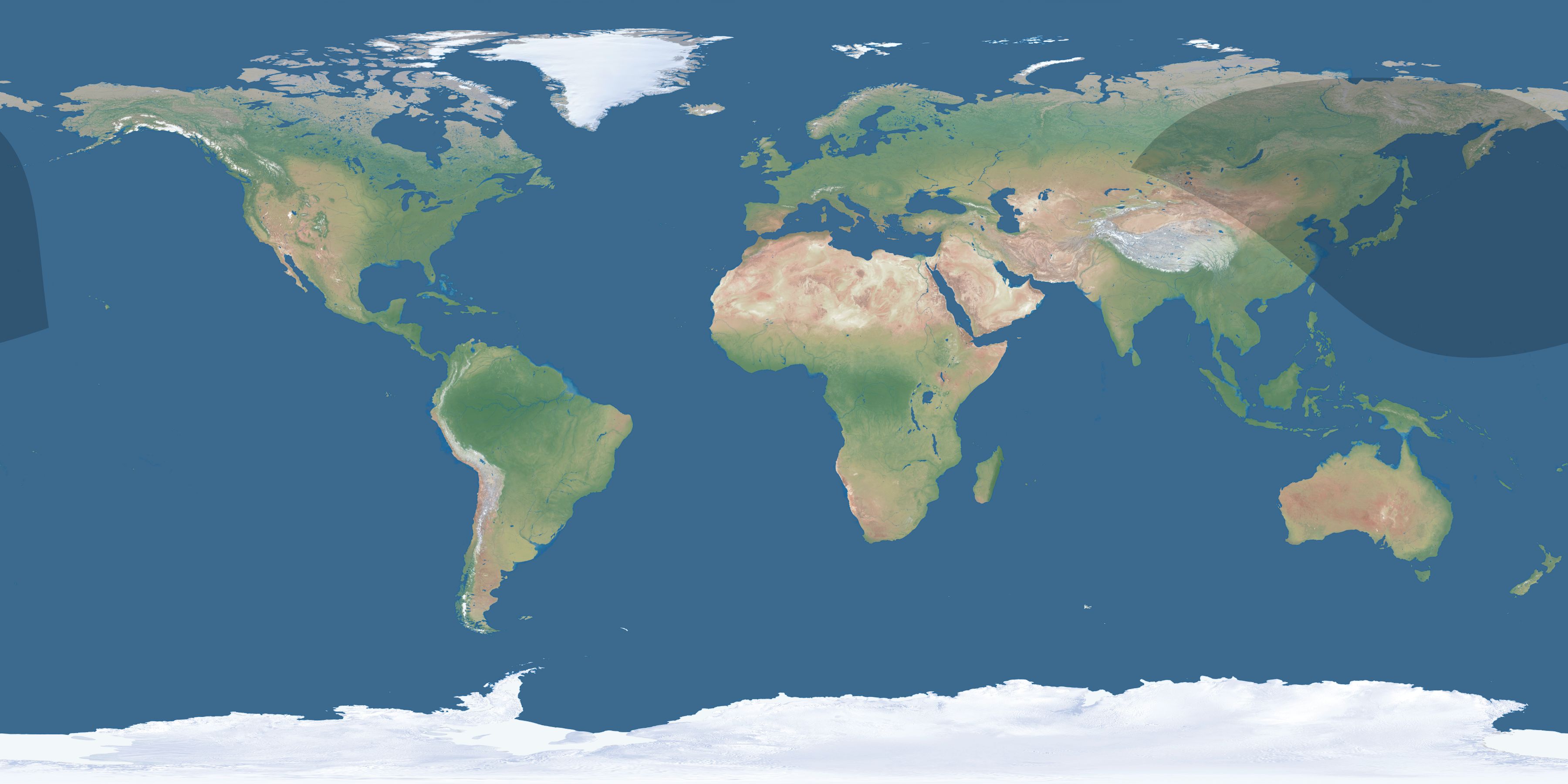 Map of the umbra and penumbra path of the solar eclipse of 11/16/2058