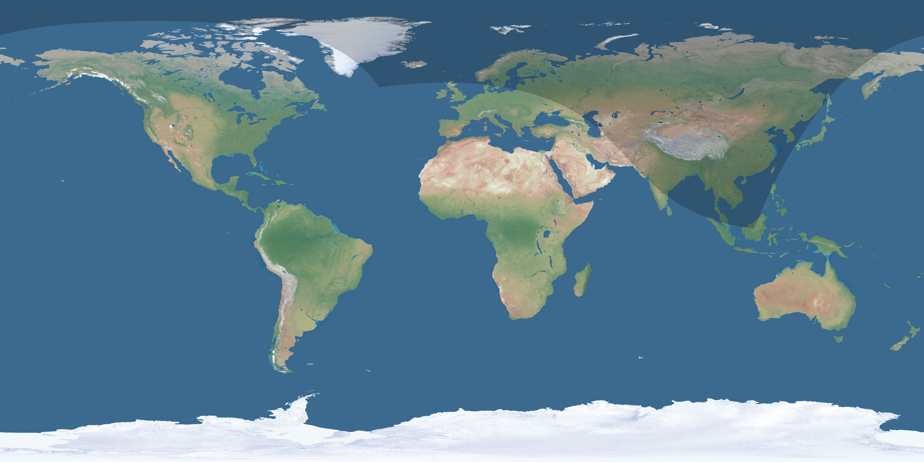 Map of the umbra and penumbra path of the solar eclipse of 09/03/2062