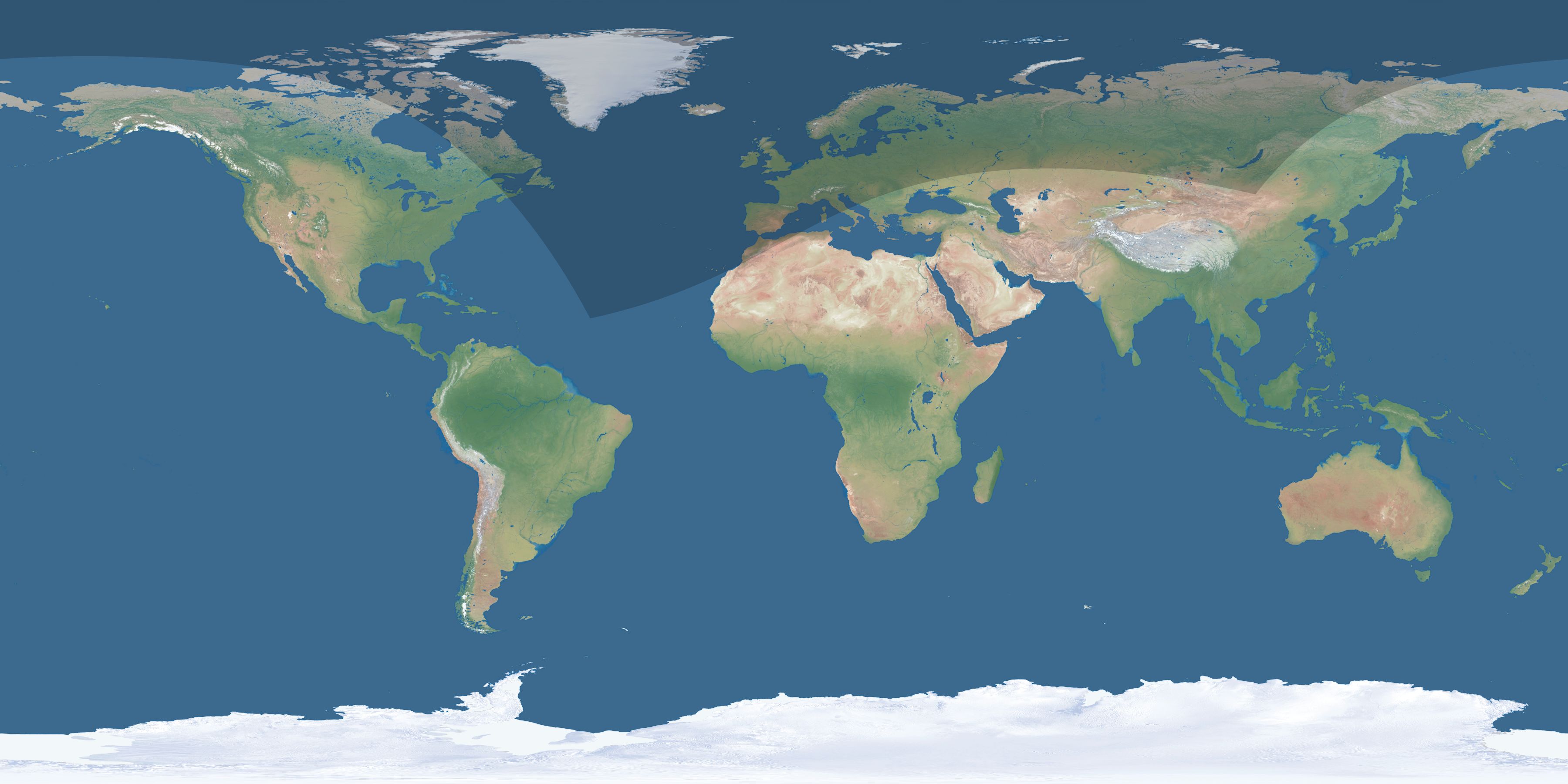 Map of the umbra and penumbra path of the solar eclipse of 04/21/2069