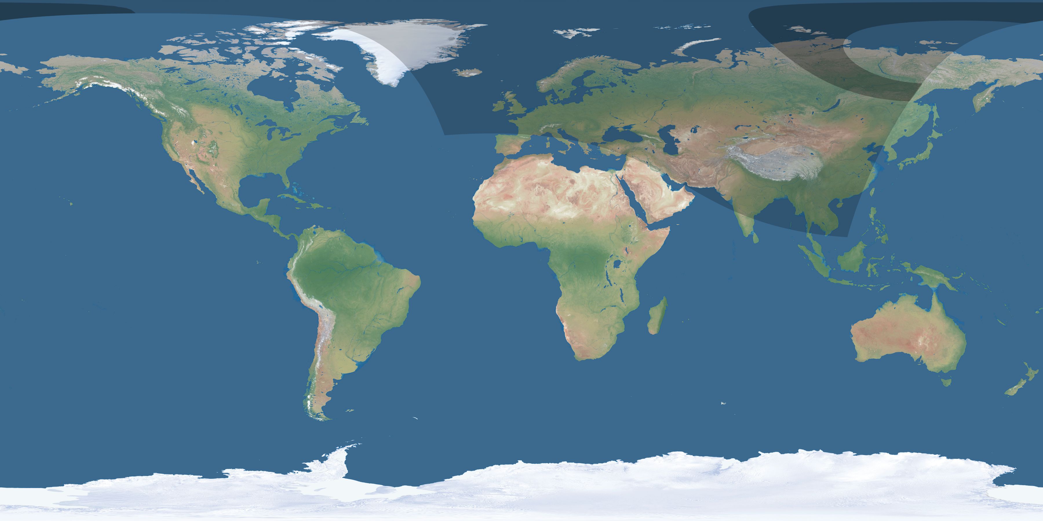 Map of the umbra and penumbra path of the solar eclipse of 09/12/2072