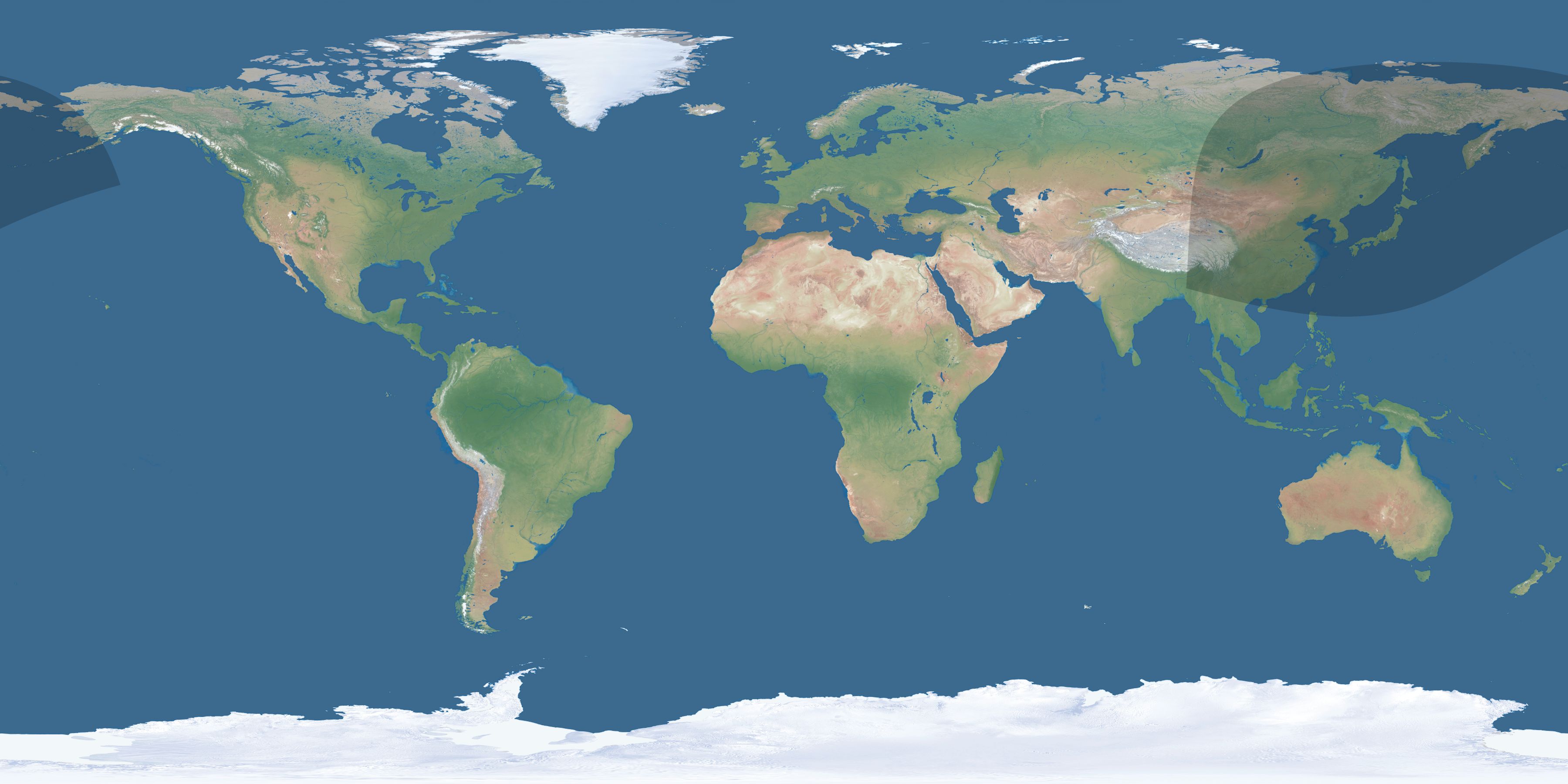 Map of the umbra and penumbra path of the solar eclipse of 02/07/2073