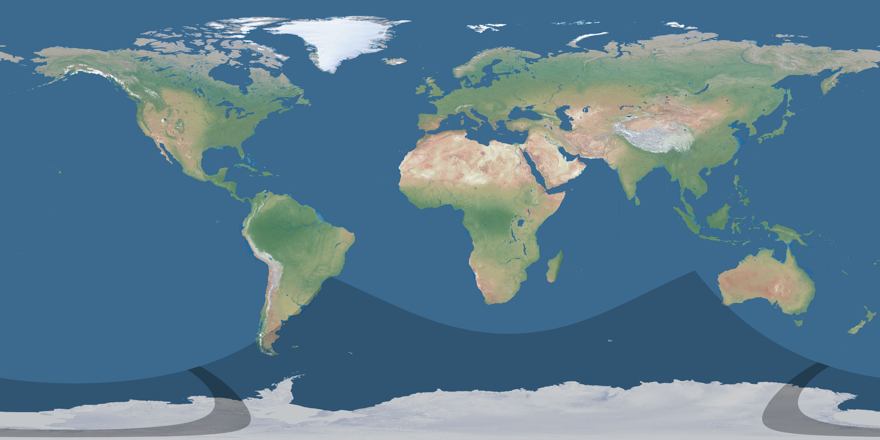 Map of the umbra and penumbra path of the solar eclipse of 01/06/2076