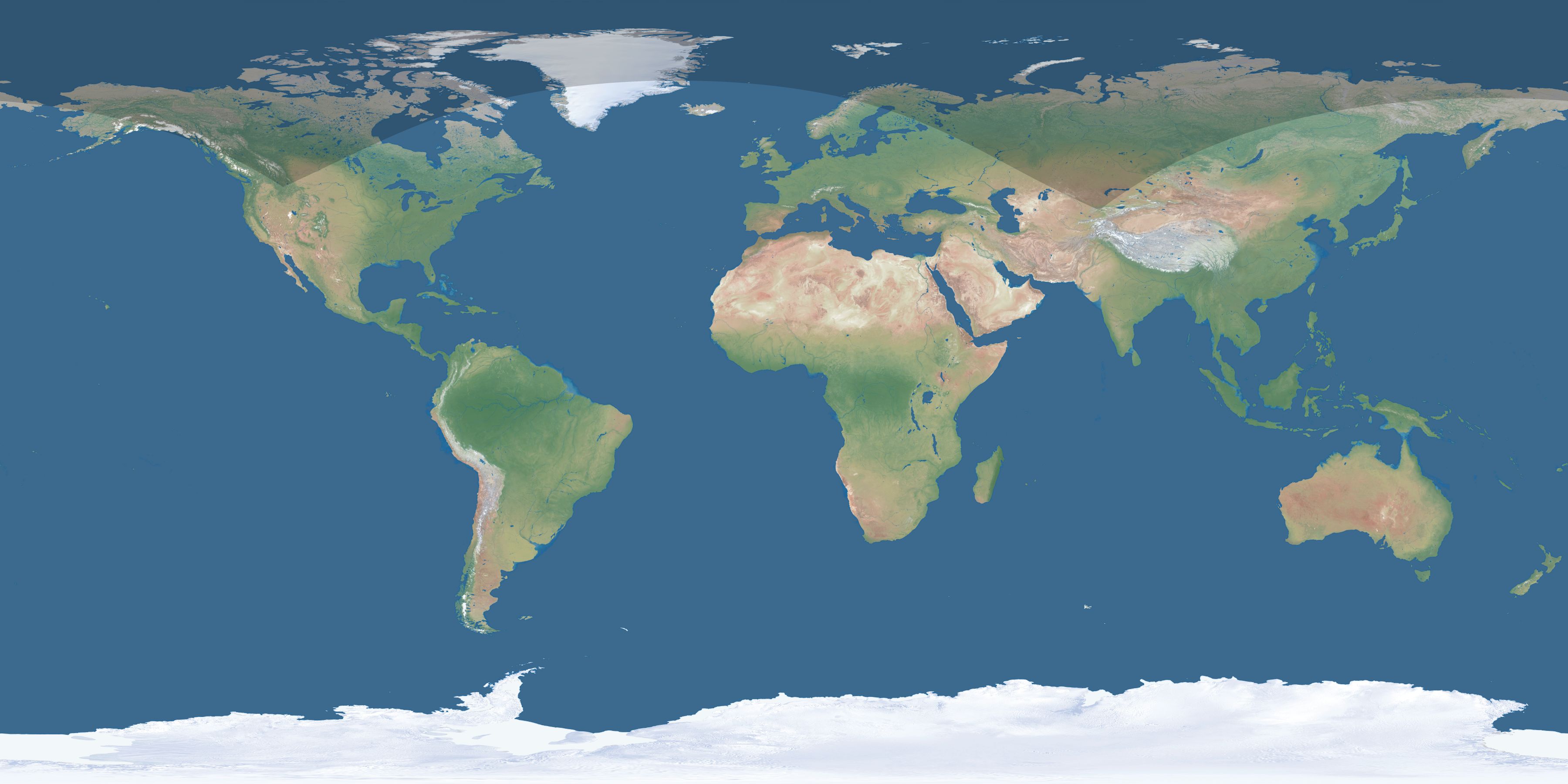 Map of the umbra and penumbra path of the solar eclipse of 07/12/2094
