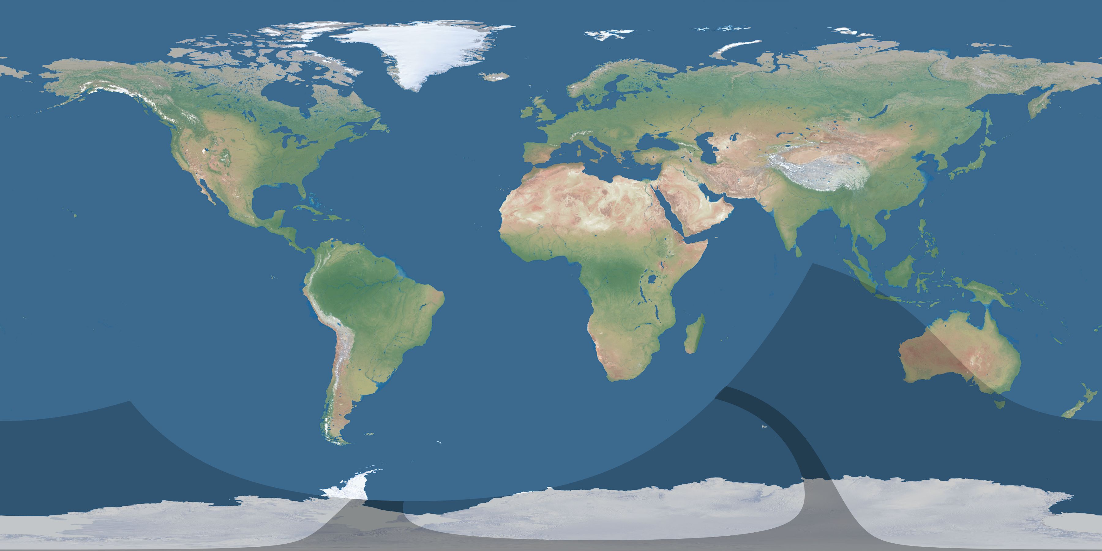 Map of the umbra and penumbra path of the solar eclipse of 11/04/2097