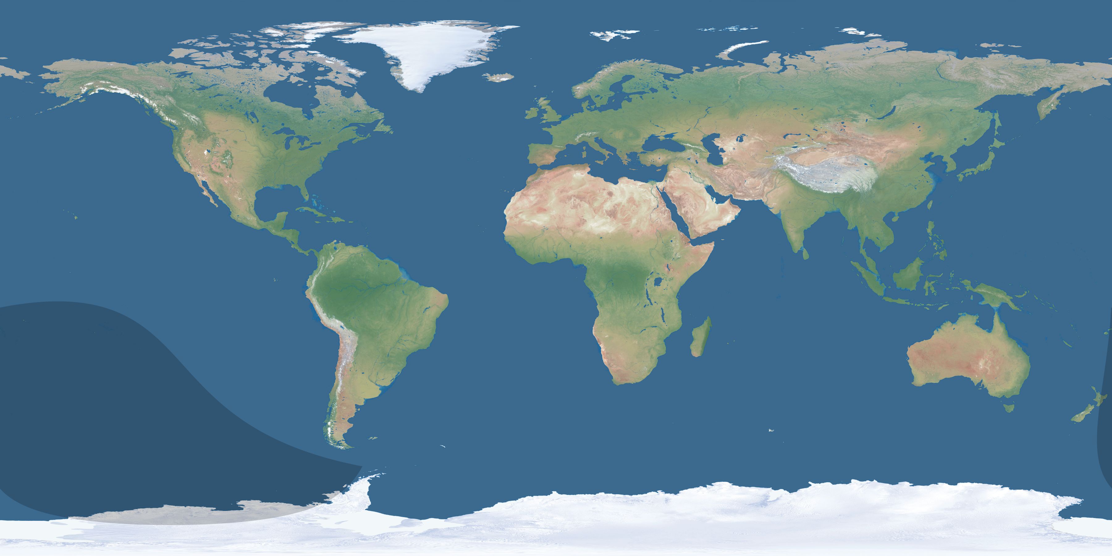 Map of the umbra and penumbra path of the solar eclipse of 08/24/2101