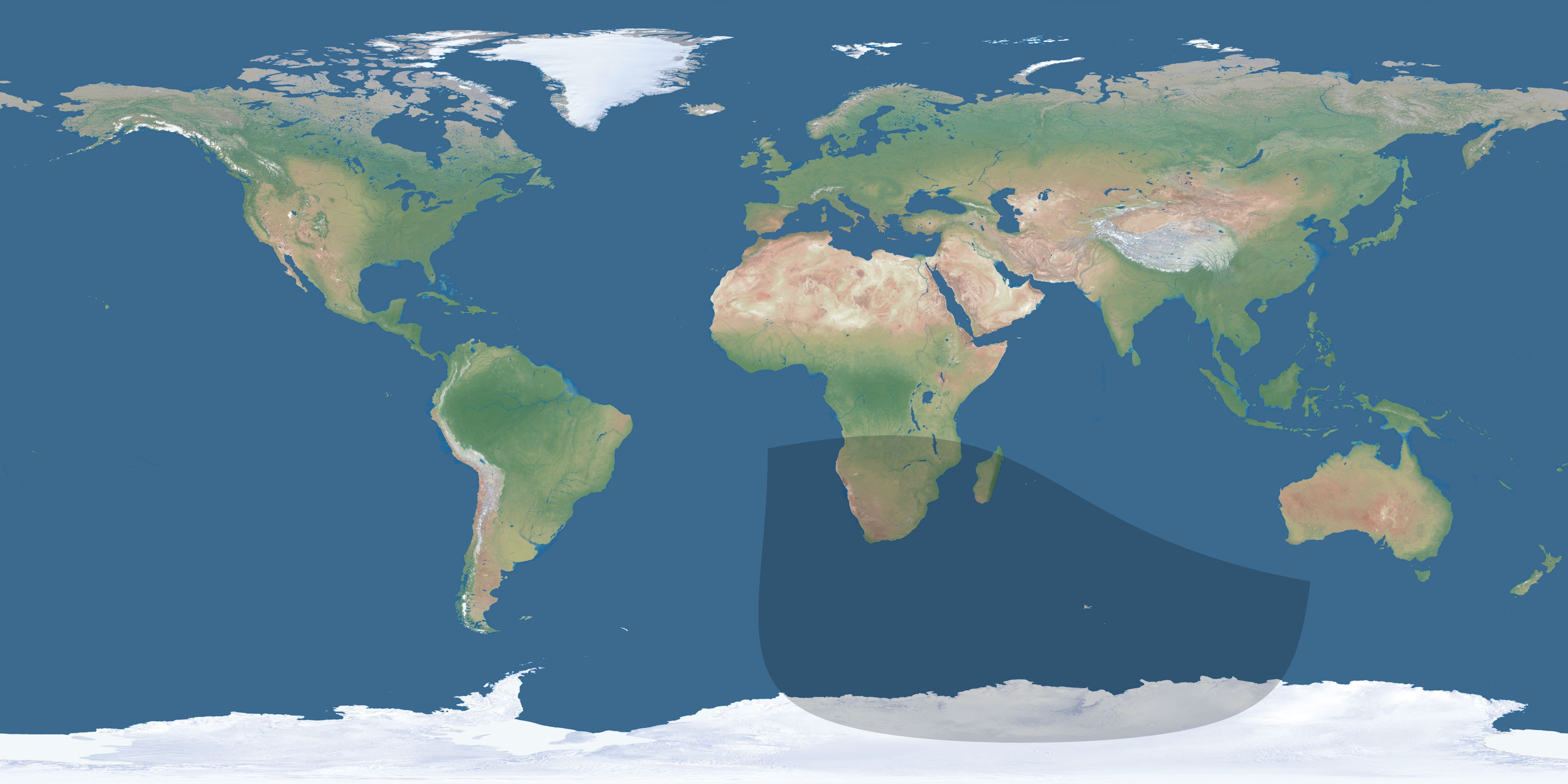 Map of the umbra and penumbra path of the solar eclipse of 08/26/2109