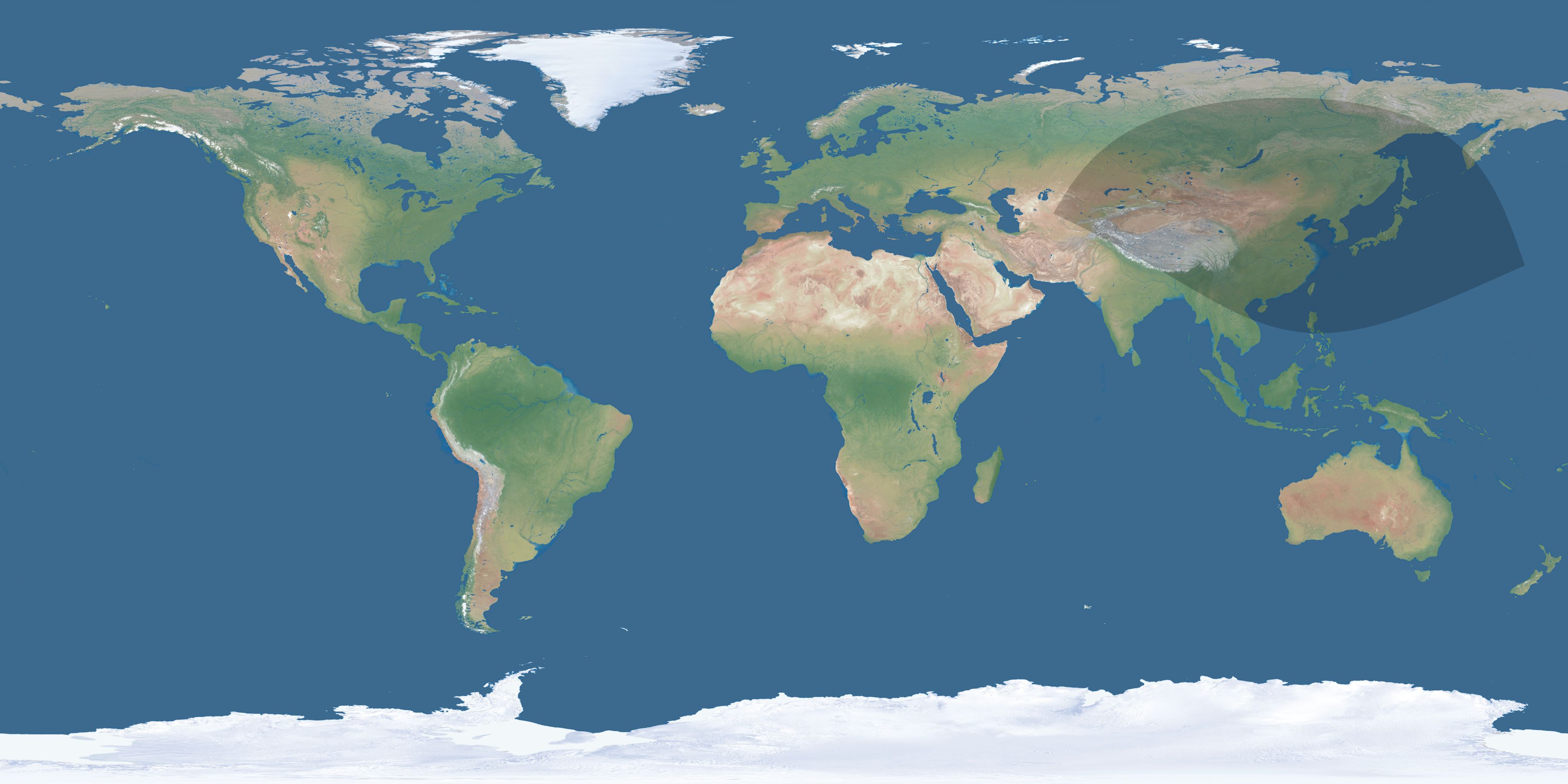 Map of the umbra and penumbra path of the solar eclipse of 12/19/2112