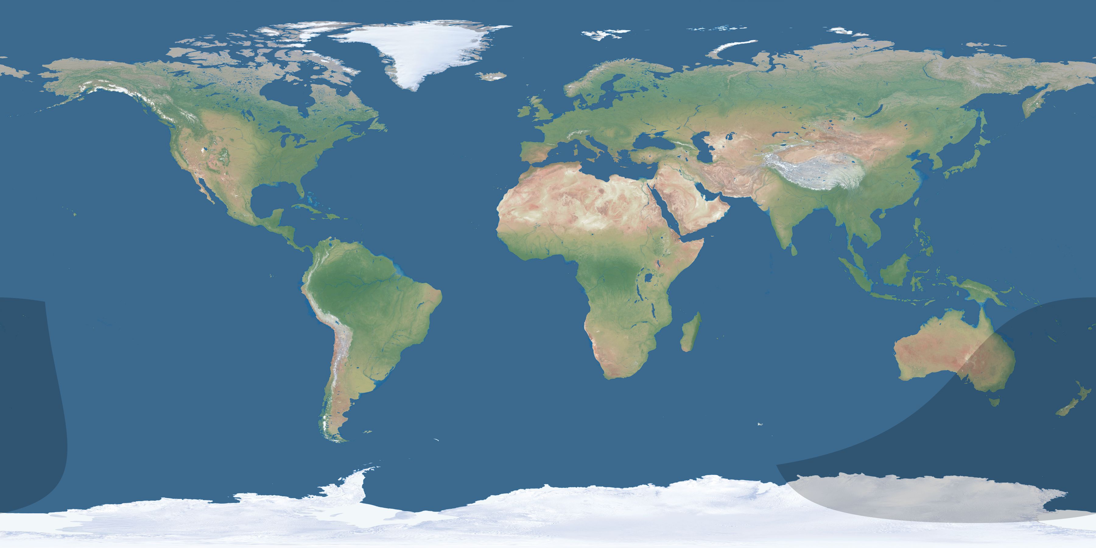 Map of the umbra and penumbra path of the solar eclipse of 04/13/2116