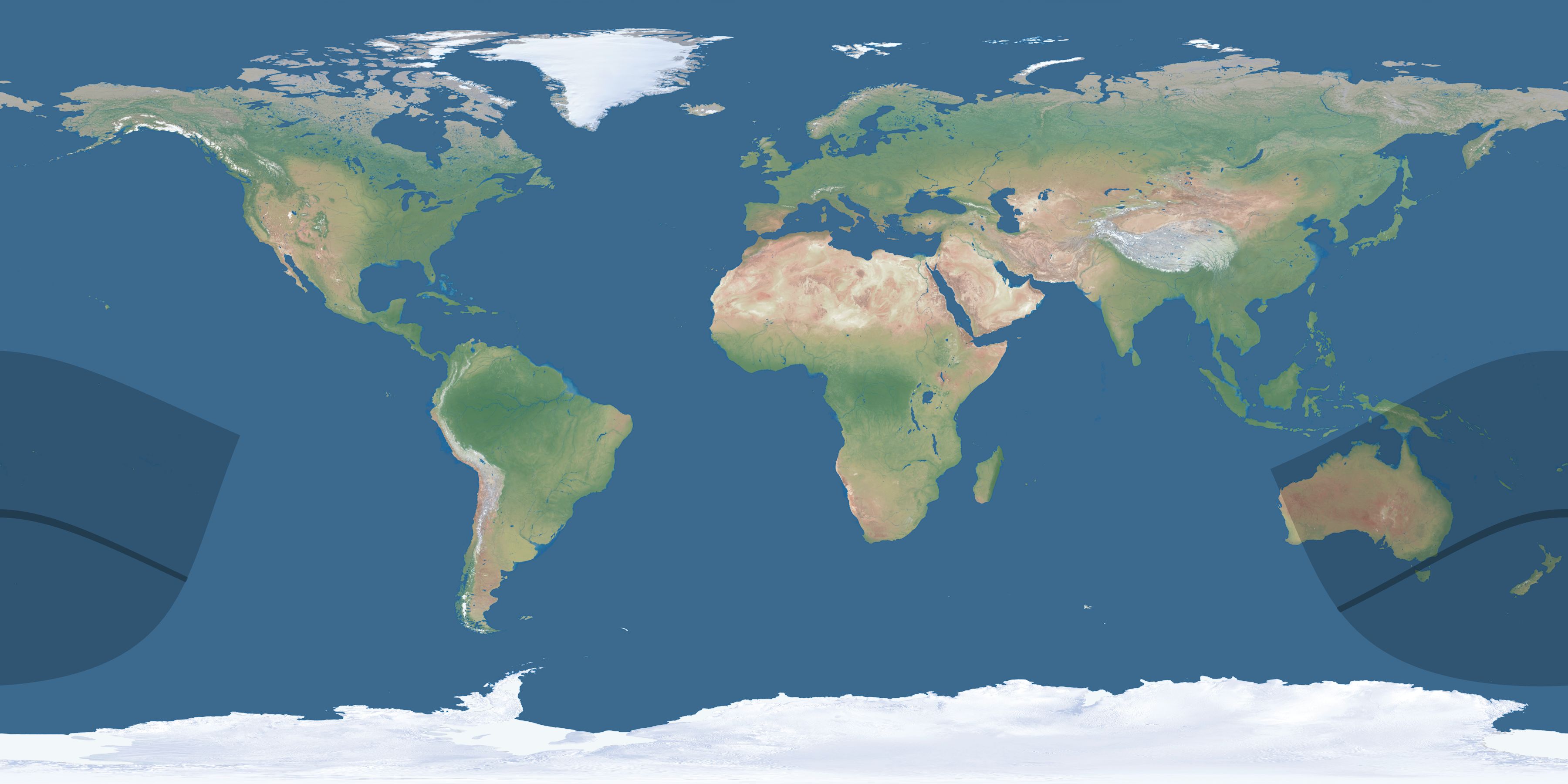 Map of the umbra and penumbra path of the solar eclipse of 06/25/2131