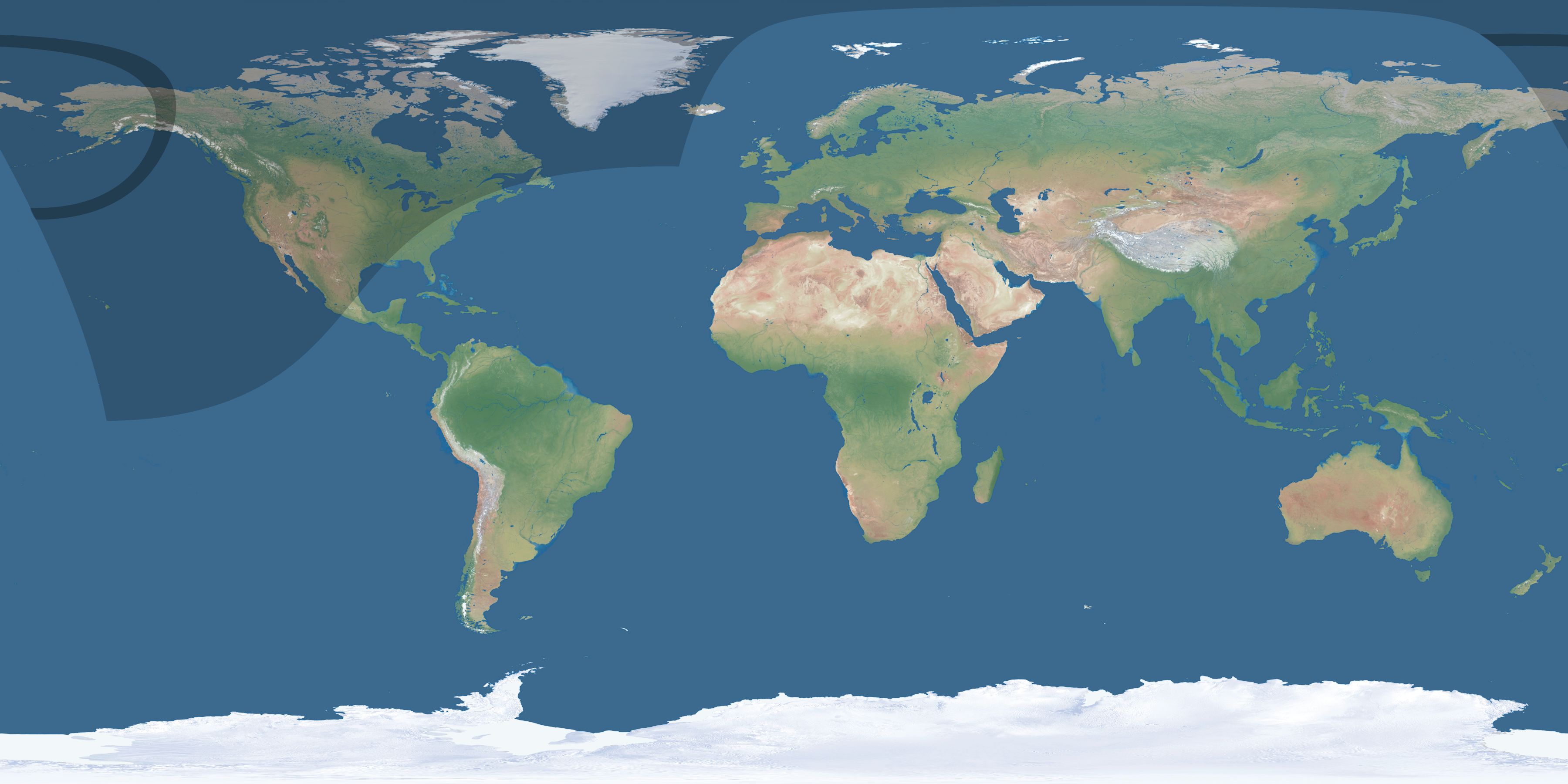Map of the umbra and penumbra path of the solar eclipse of 03/21/2137
