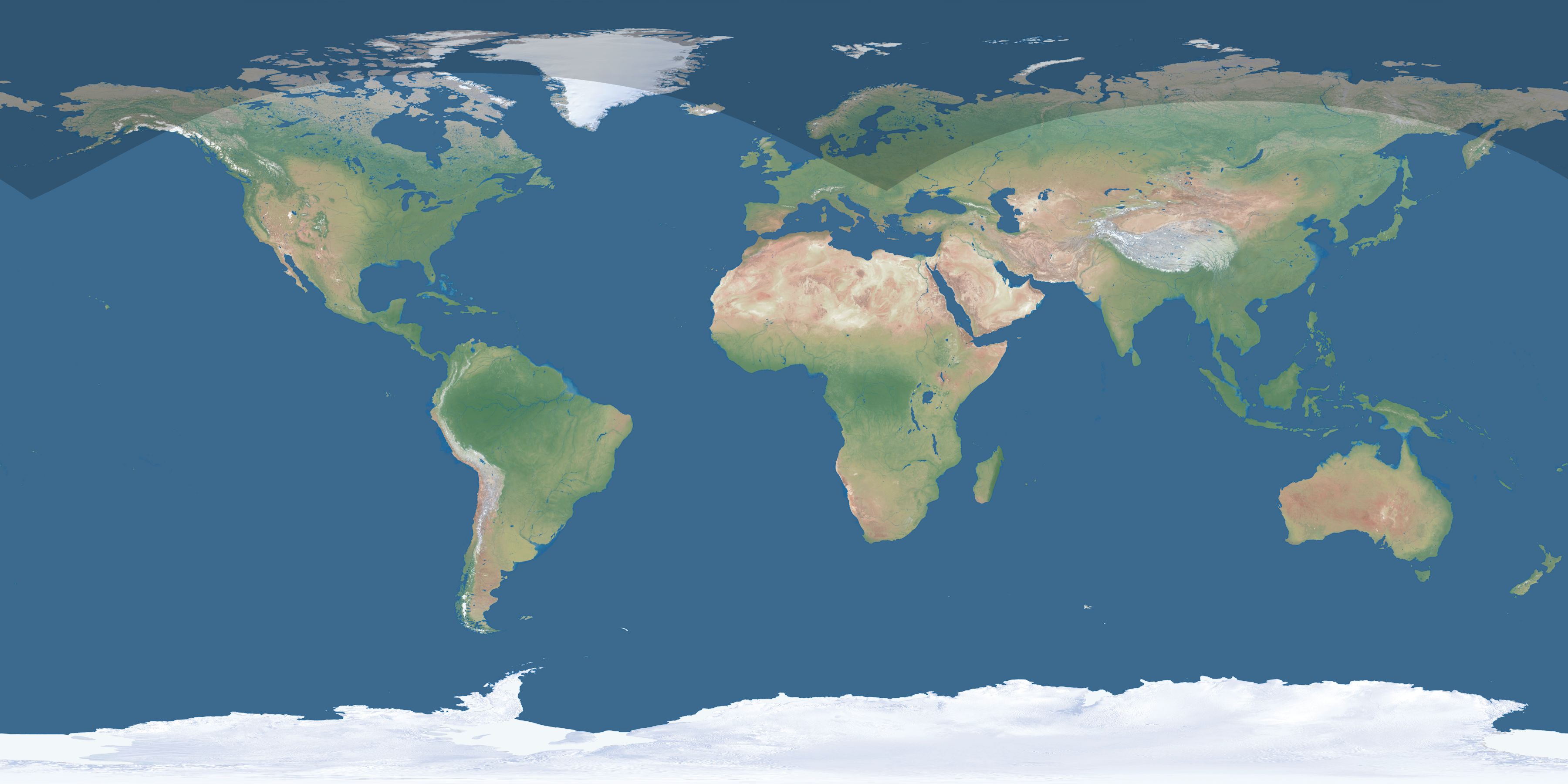 Map of the umbra and penumbra path of the solar eclipse of 06/04/2141