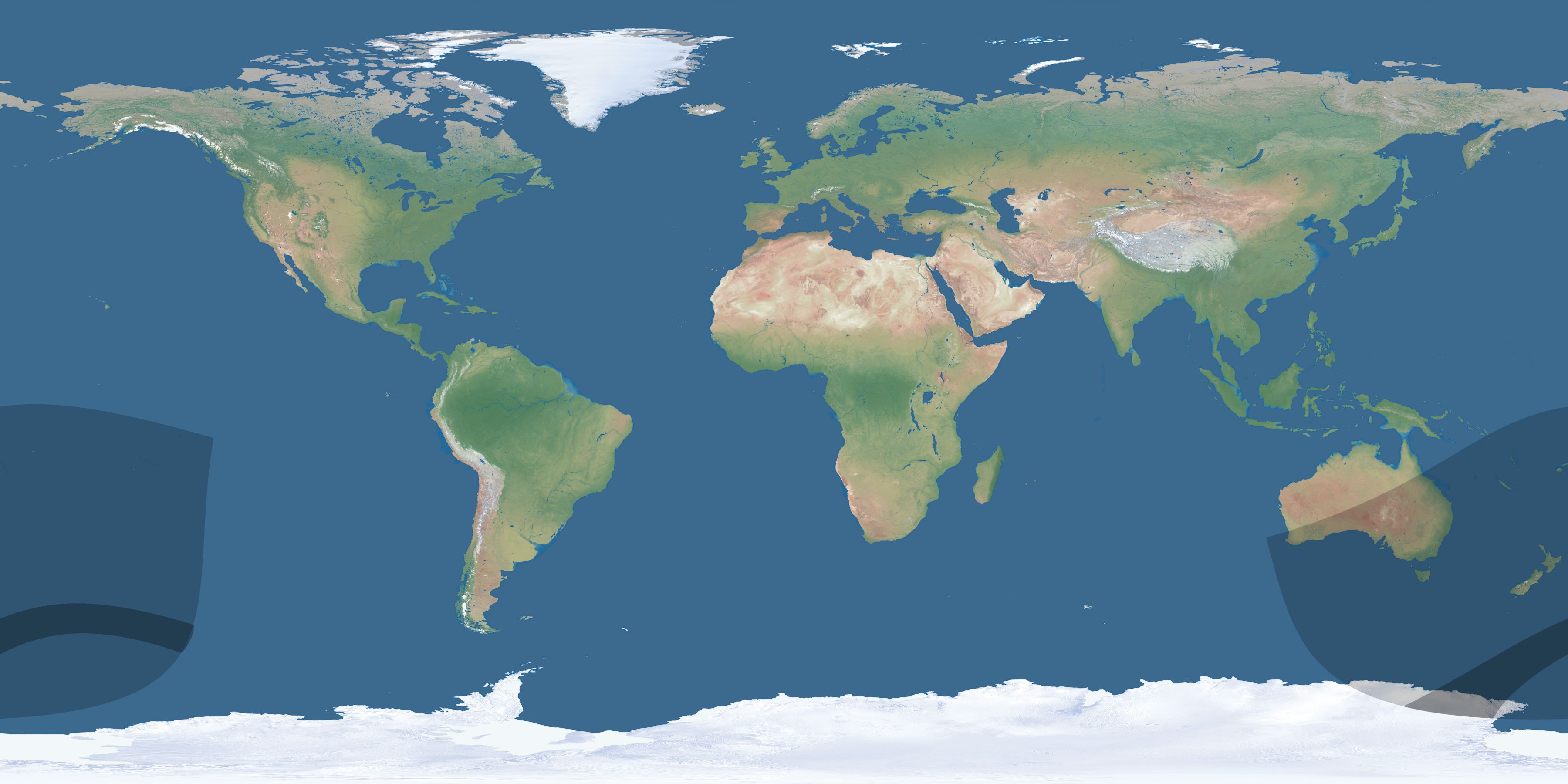 Map of the umbra and penumbra path of the solar eclipse of 05/03/2144