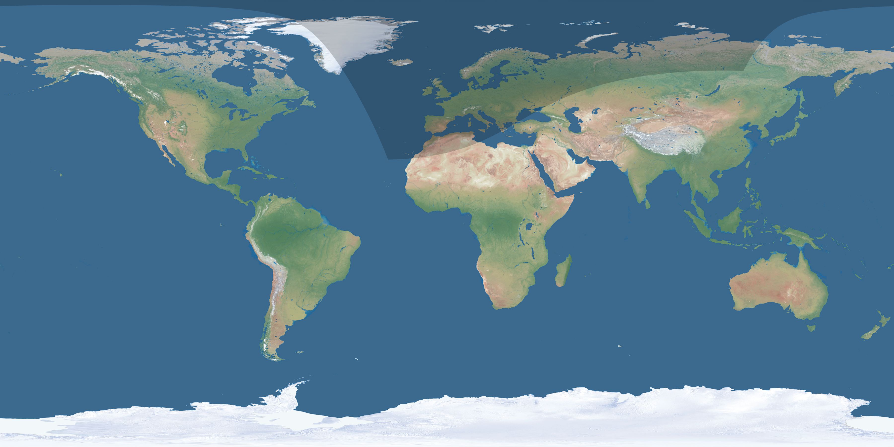 Map of the umbra and penumbra path of the solar eclipse of 03/23/2145
